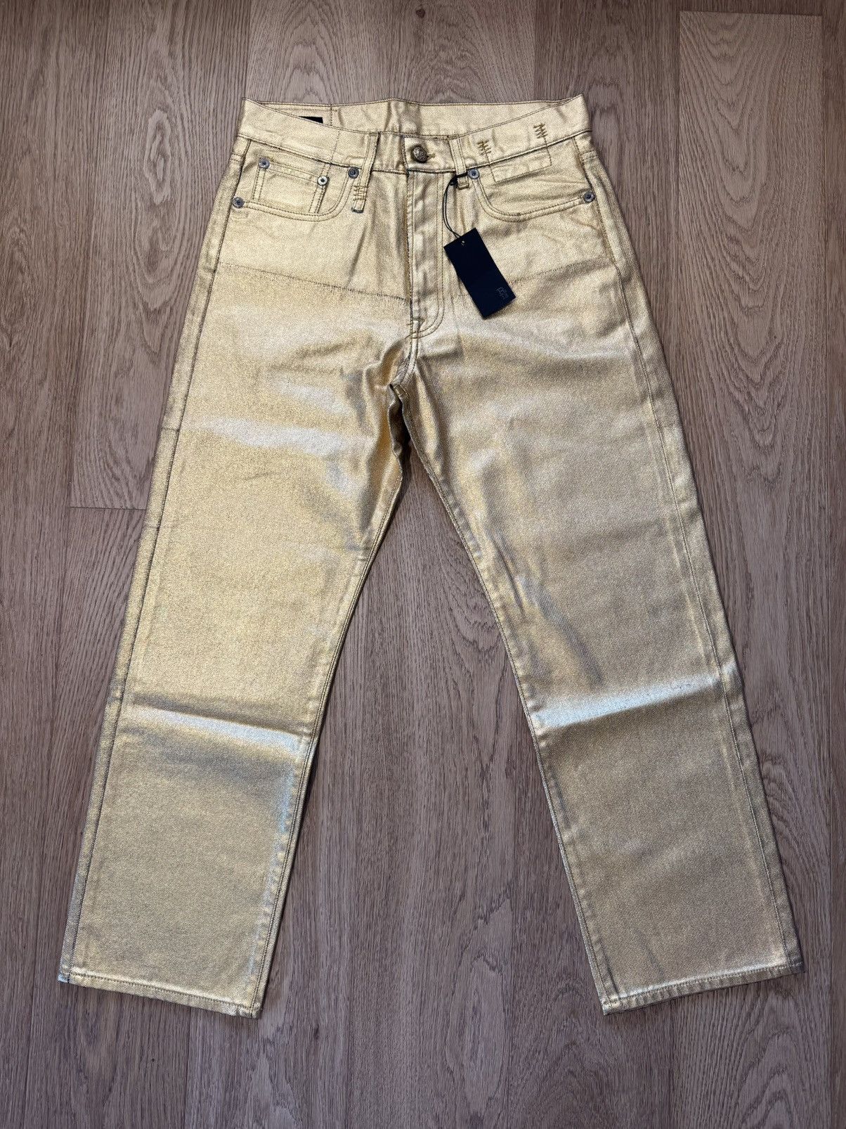 R13 R13 BOYFRIEND JEAN GOLD INDIGO Size 26" / US 2 / IT 38 - 1 Thumbnail