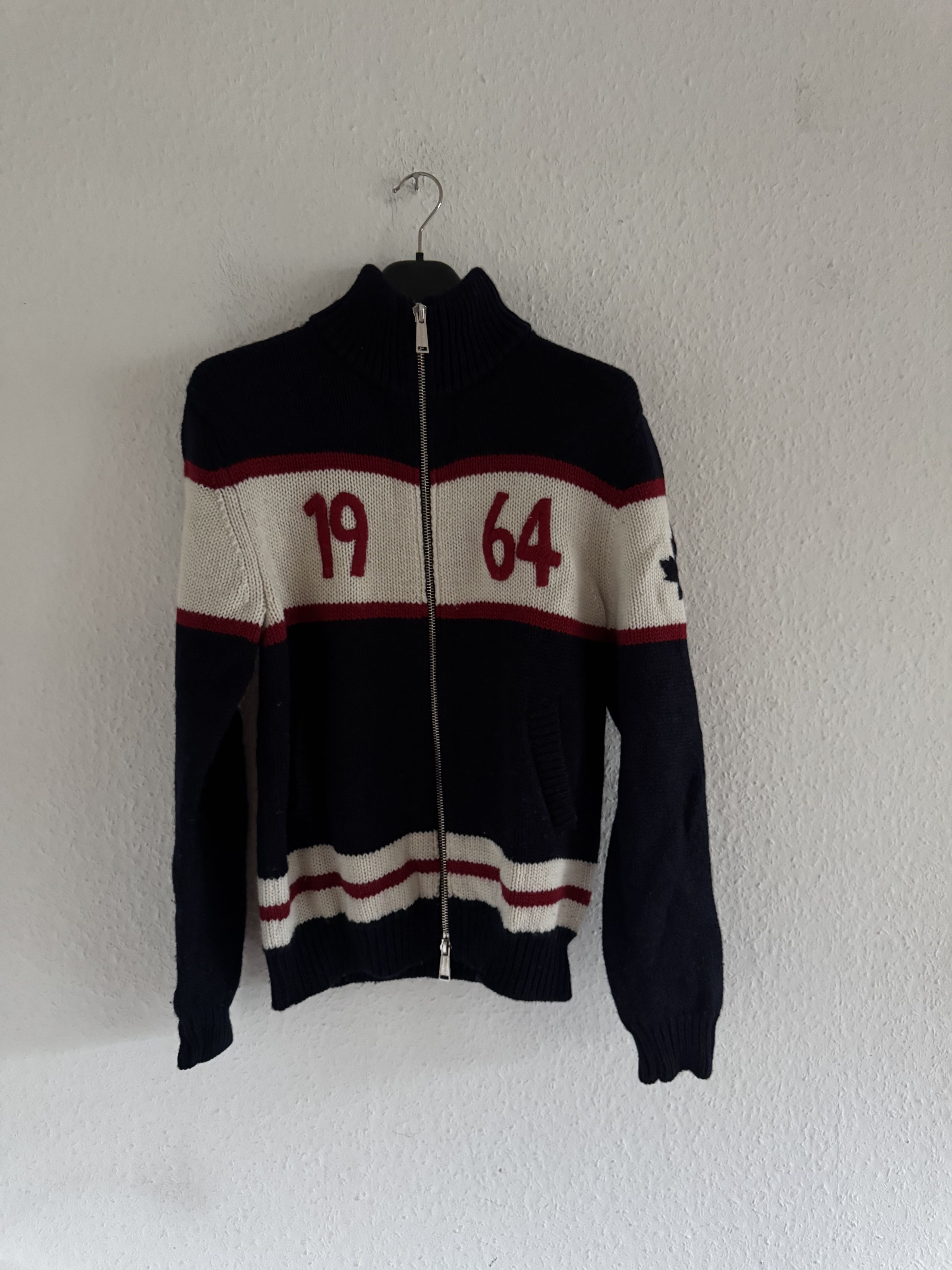 Dsquared2 FW10 Maple Leaf Knit Zip Jacket Size US L / EU 52-54 / 3 - 3 Thumbnail