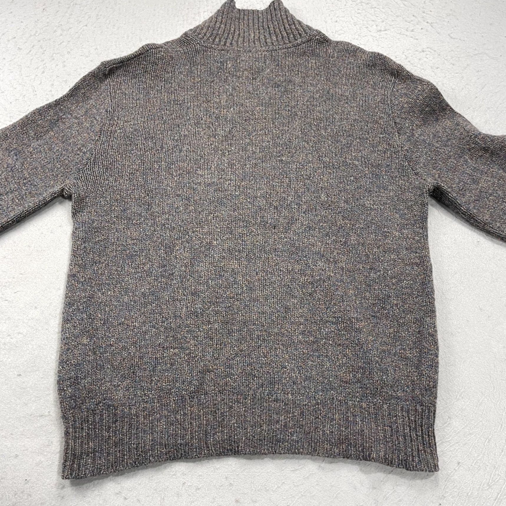 Pendleton VINTAGE Pendleton Sweater Mens XL Tall Gray Brown Button Cowl Neck Virgin Wool Size US XL / EU 56 / 4 - 7 Thumbnail