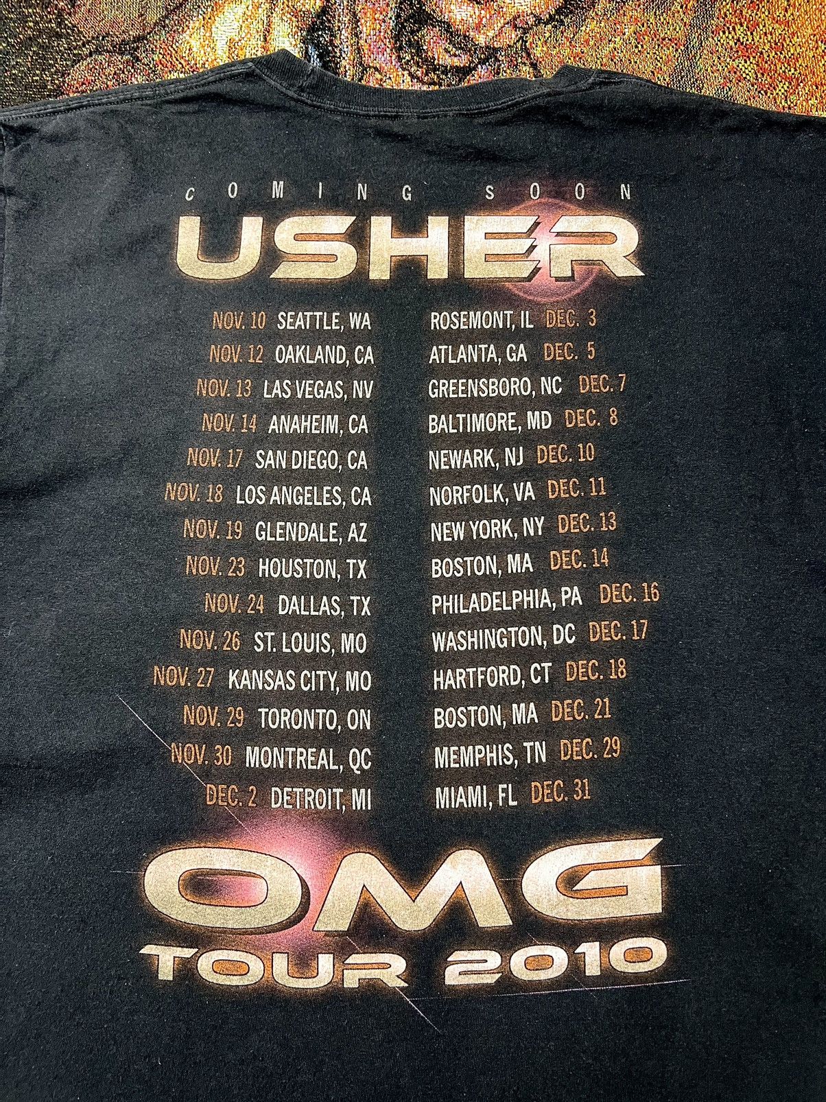 Rap Tees Usher OMG Rap Tee 2010 Size US L / EU 52-54 / 3 - 4 Thumbnail