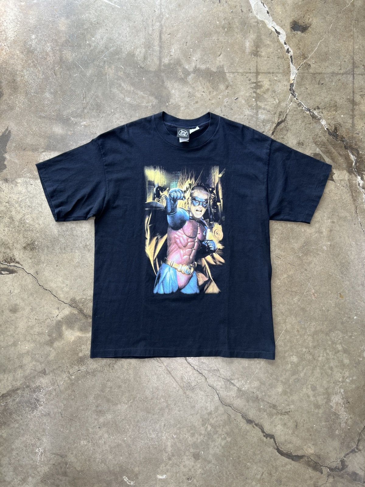 DC Comics × Vintage Vintage 1995 Robin Batman Forever Single Stitch Tee Large Size US L / EU 52-54 / 3 - 2 Thumbnail