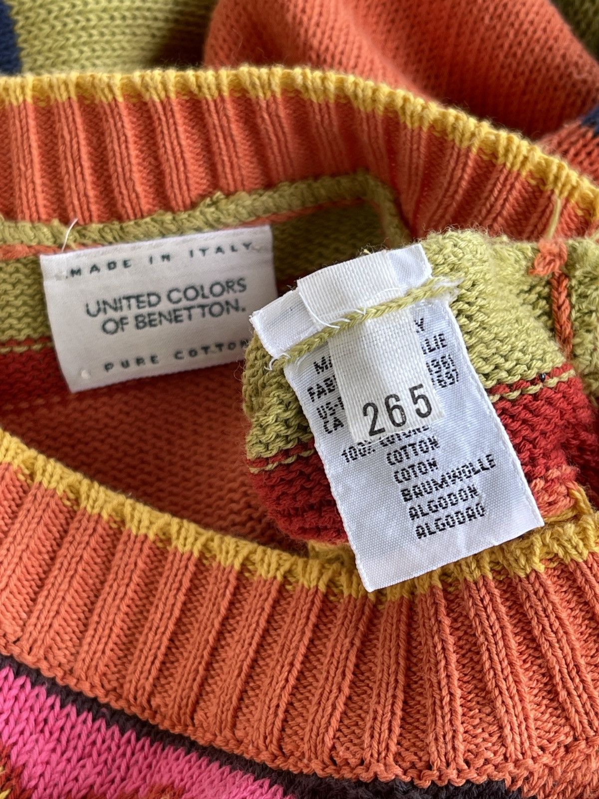 United Colors Of Benetton United Colors Of Benetton Multicolor Knit Sweater Oversize Size M / US 6-8 / IT 42-44 - 8 Thumbnail