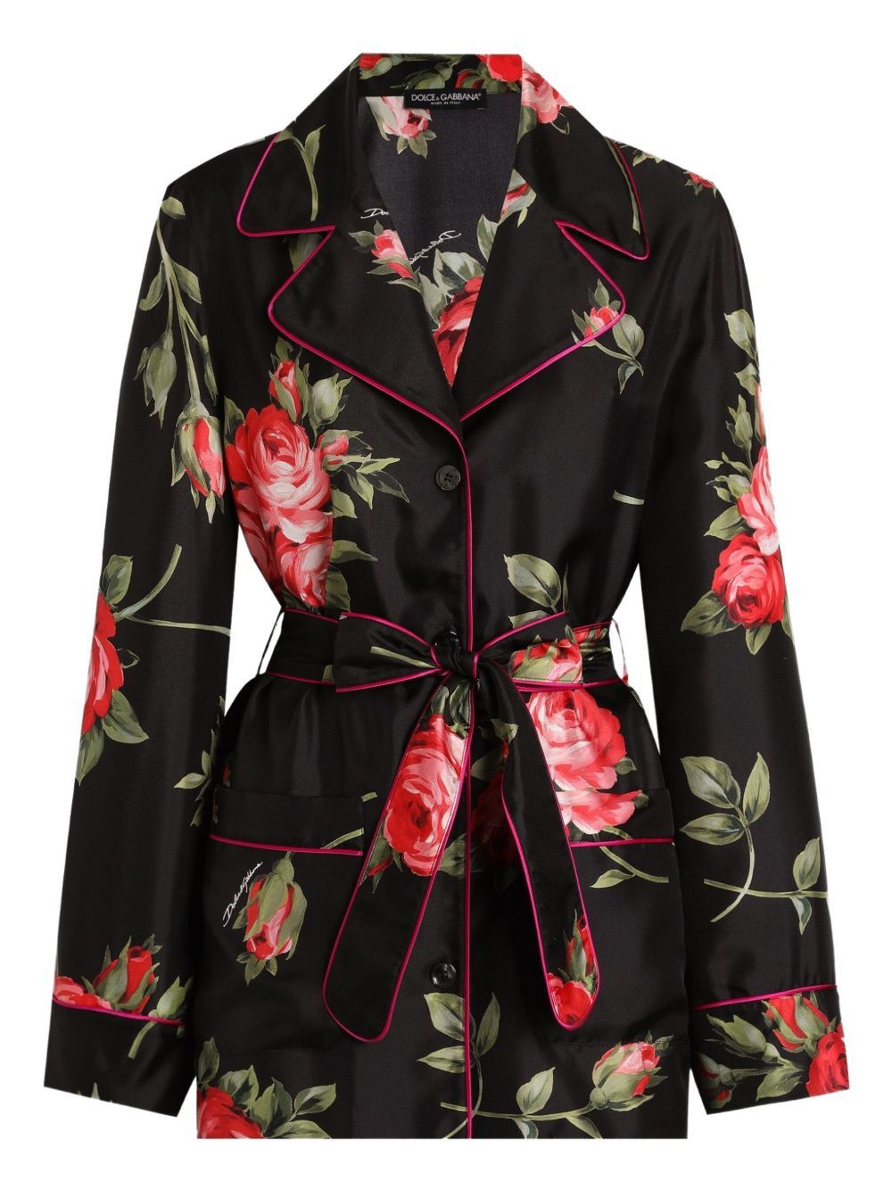 Dolce & Gabbana ROSES BOUQUET PRINT SILK SHIRT Size M / US 6-8 / IT 42-44 - 1 Thumbnail