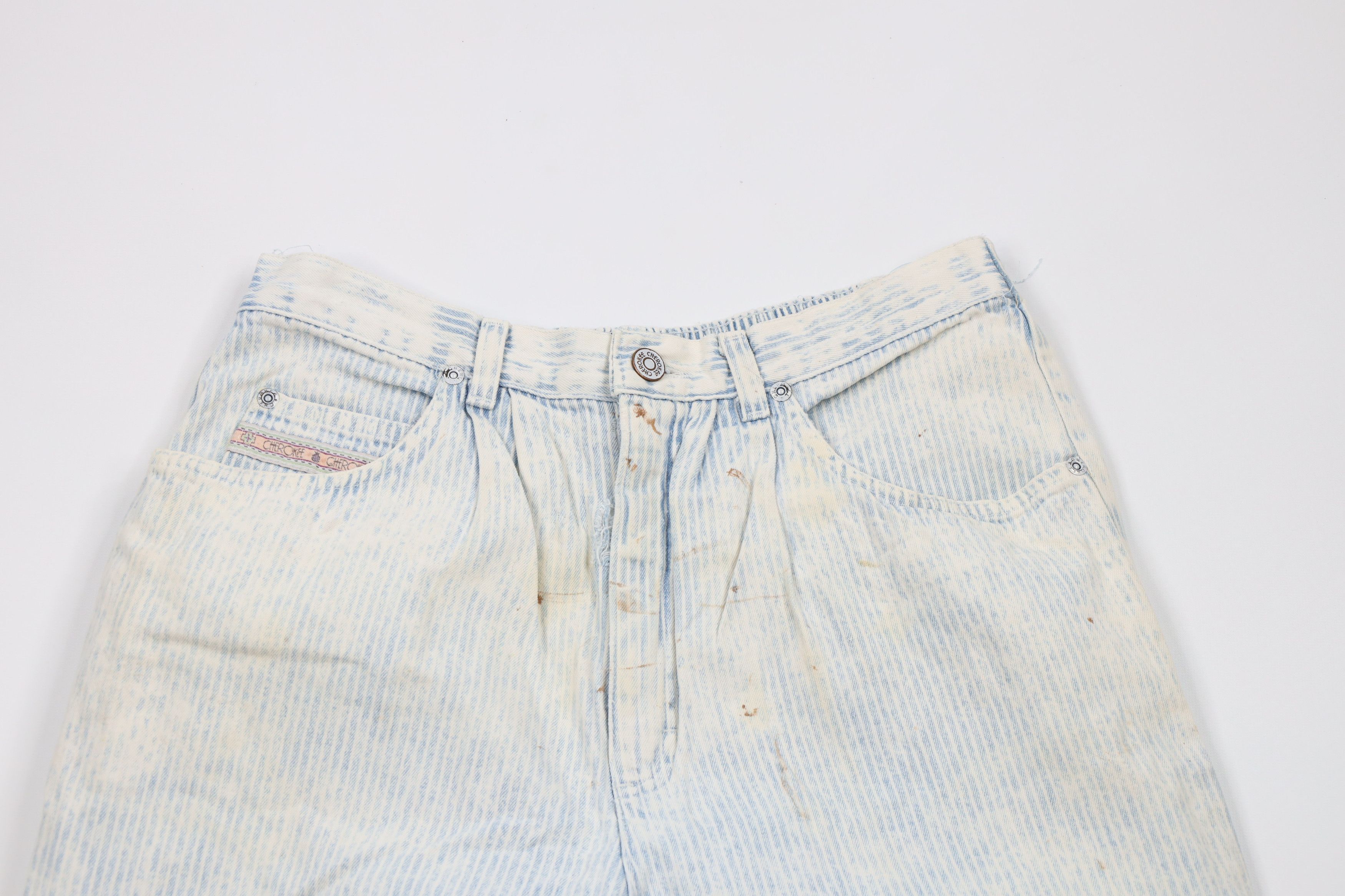 Vintage Vintage 70s Streetwear Striped Denim Jeans Blue USA Size 28" / US 6 / IT 42 - 2 Thumbnail