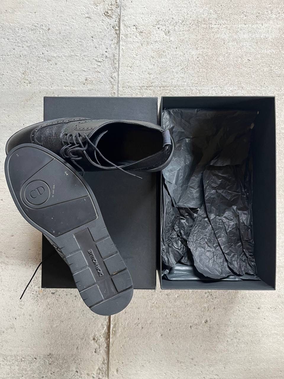 Dior Dior Homme FW13 Derby Grained Calfskin / Denim Size US 8.5 / EU 41-42 - 9 Thumbnail