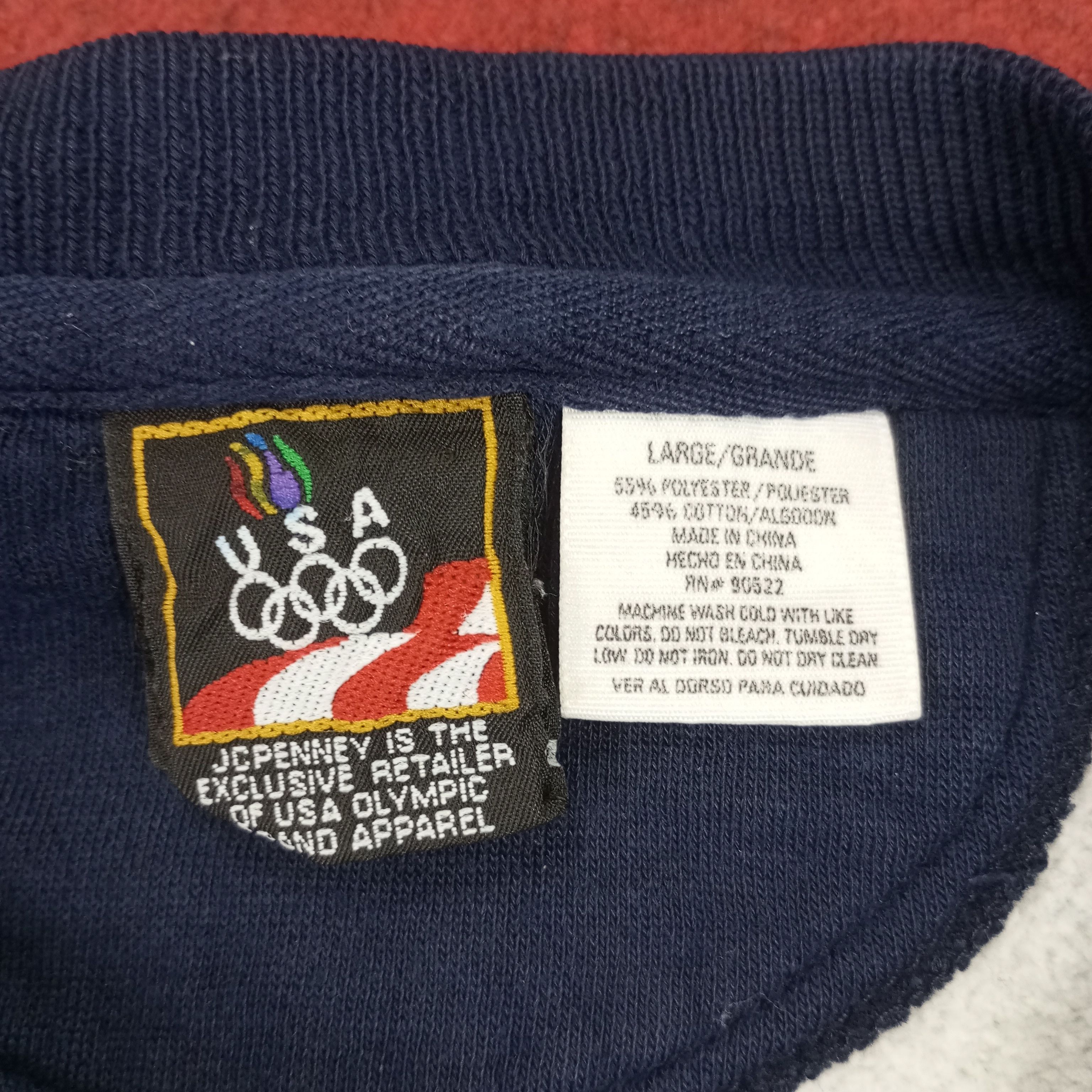 USA Olympics × Vintage USA Olympic Center Design Streetwear Style Sweatshirt Size US L / EU 52-54 / 3 - 5 Thumbnail