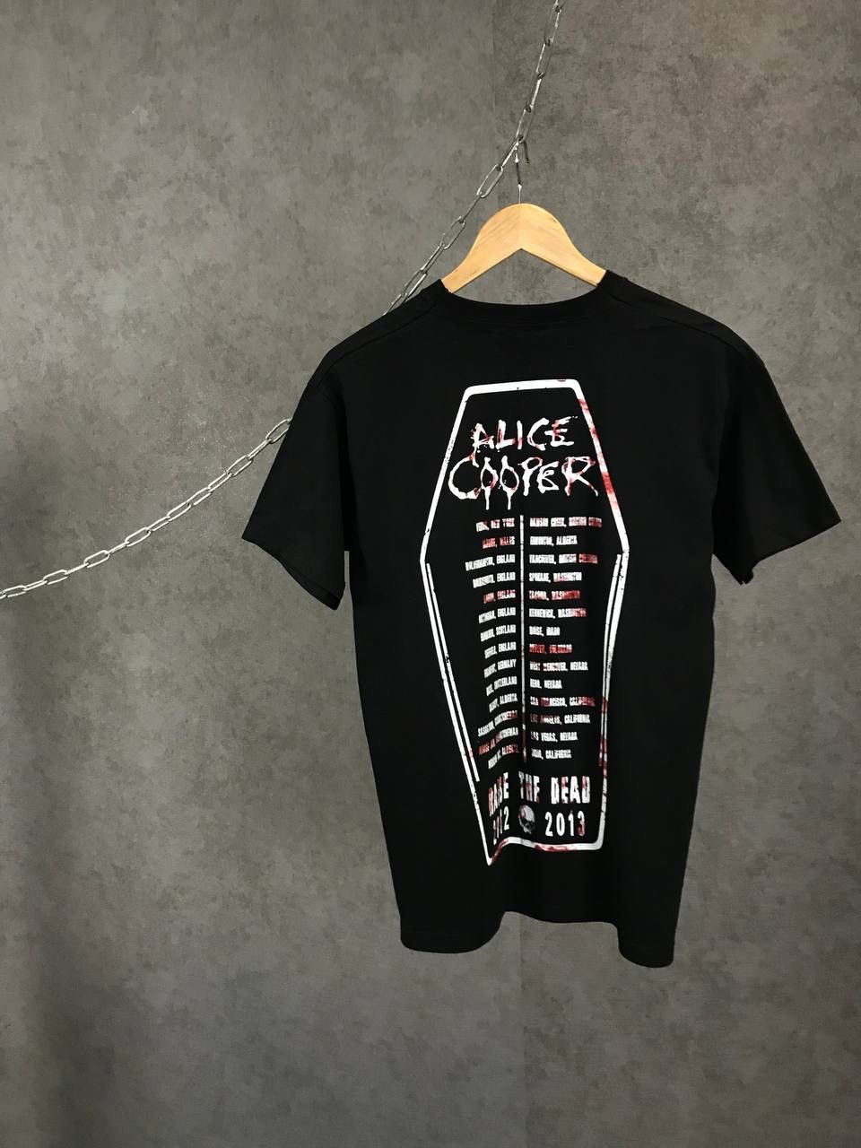Band Tees Alice Cooper 2013 rock band tour tee Size US M / EU 48-50 / 2 - 5 Thumbnail