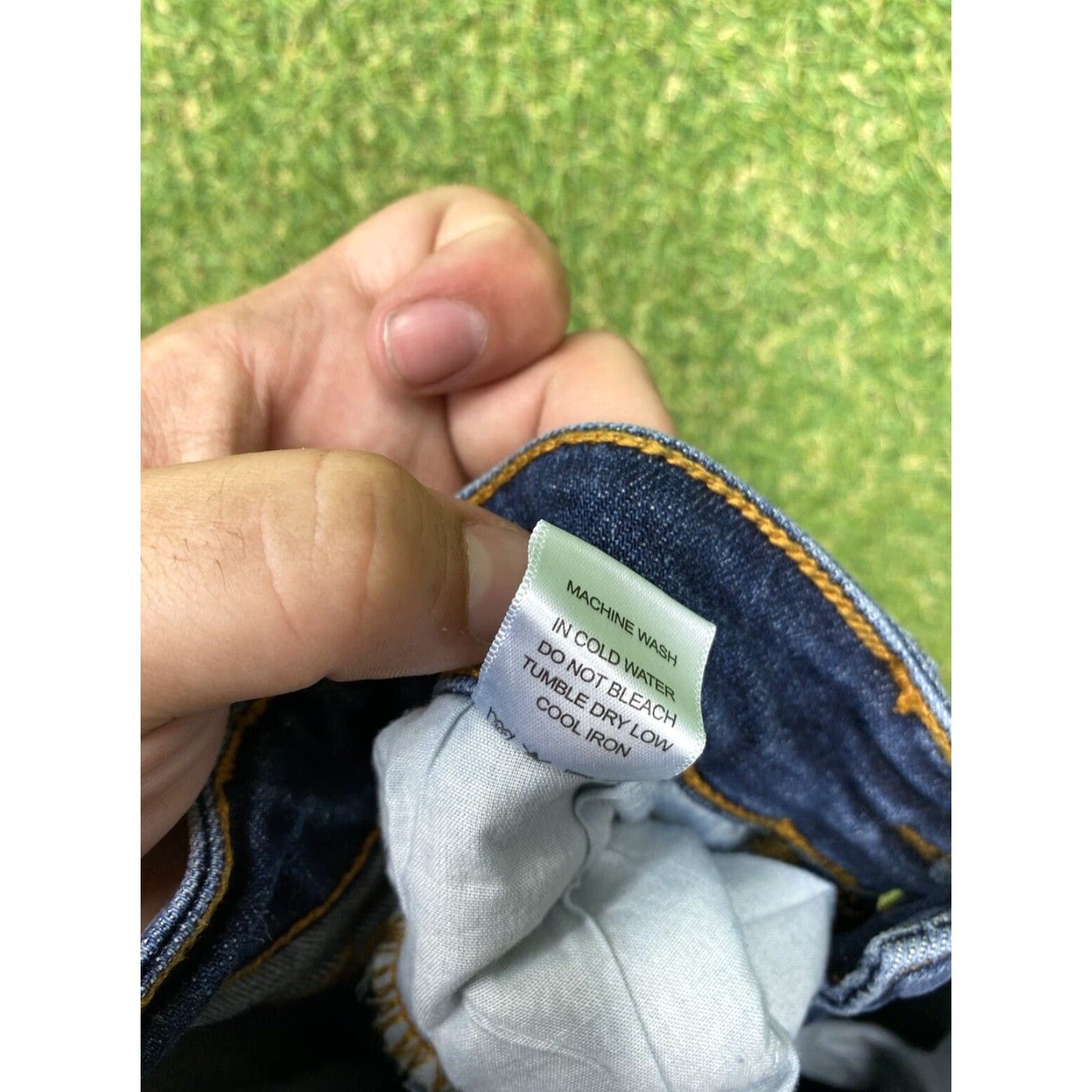 Vintage Judy Blue Jeans Women's Mid Rise Relaxed Fit Skinny Dark Wash Denim 27x27 Size 26" / US 2 / IT 38 - 5 Thumbnail