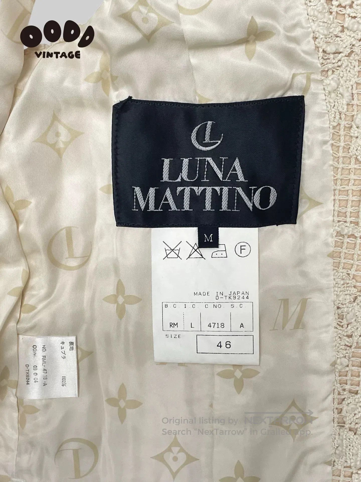 Japanese Brand Luna Mattino Floral Embroidered Vest. Size US M / EU 48-50 / 2 - 8 Thumbnail