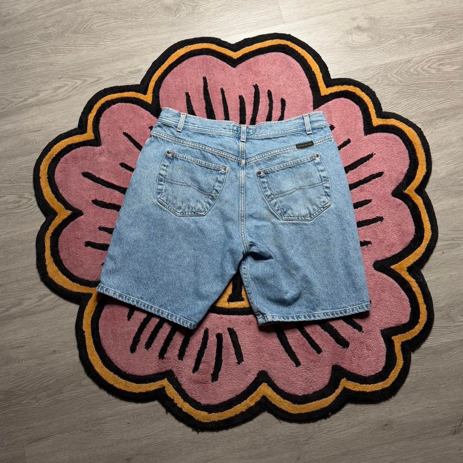 Structure × Vintage Vintage Y2K Structure Blue Jeans Distressed Denim Shorts Size US 36 / EU 52 - 7 Thumbnail