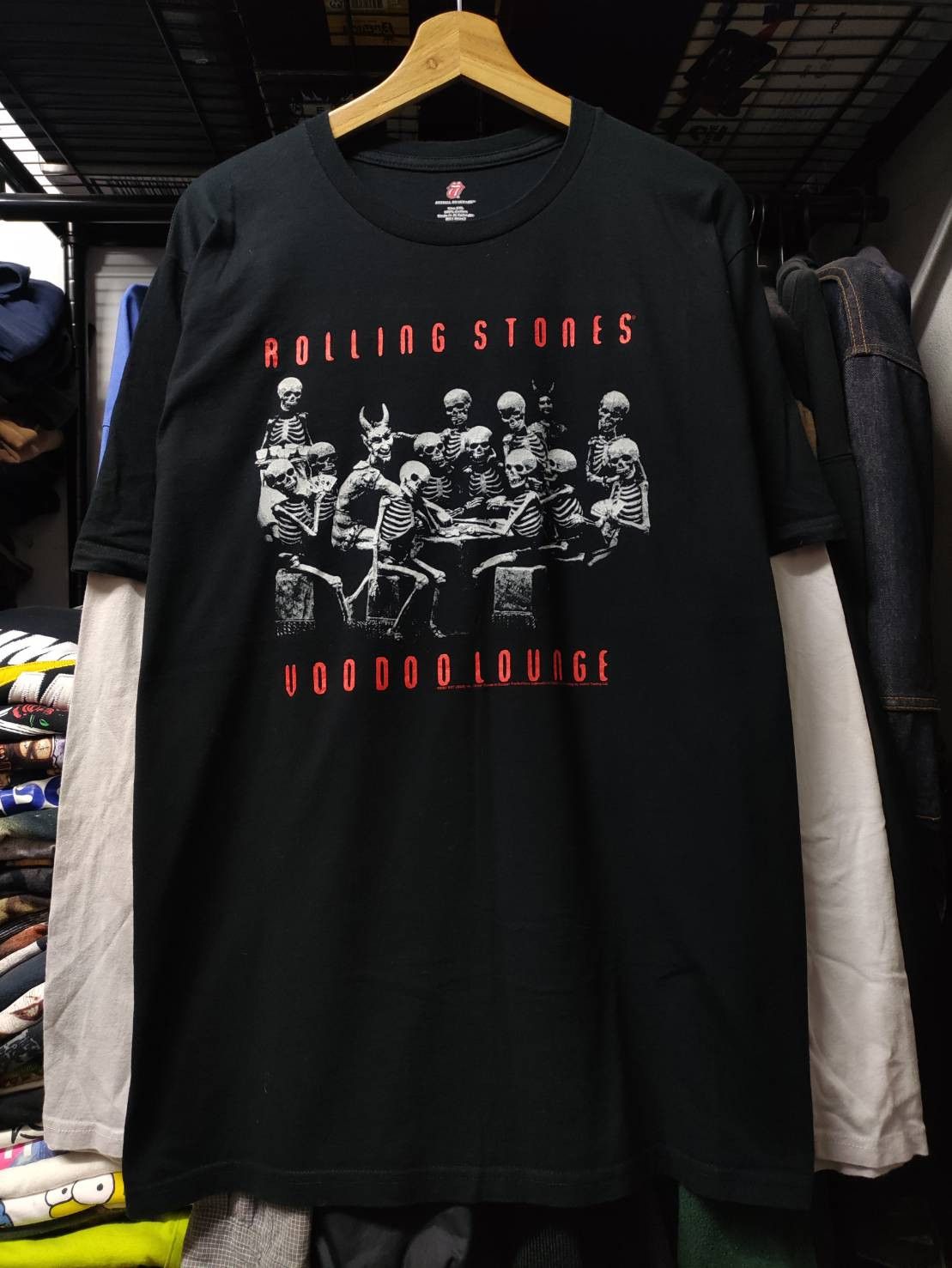 Band Tees Vtg 00's The Rolling Stones " Voodoo Lounge " Long Sleeve Size US XXL / EU 58 / 5 - 1 Thumbnail