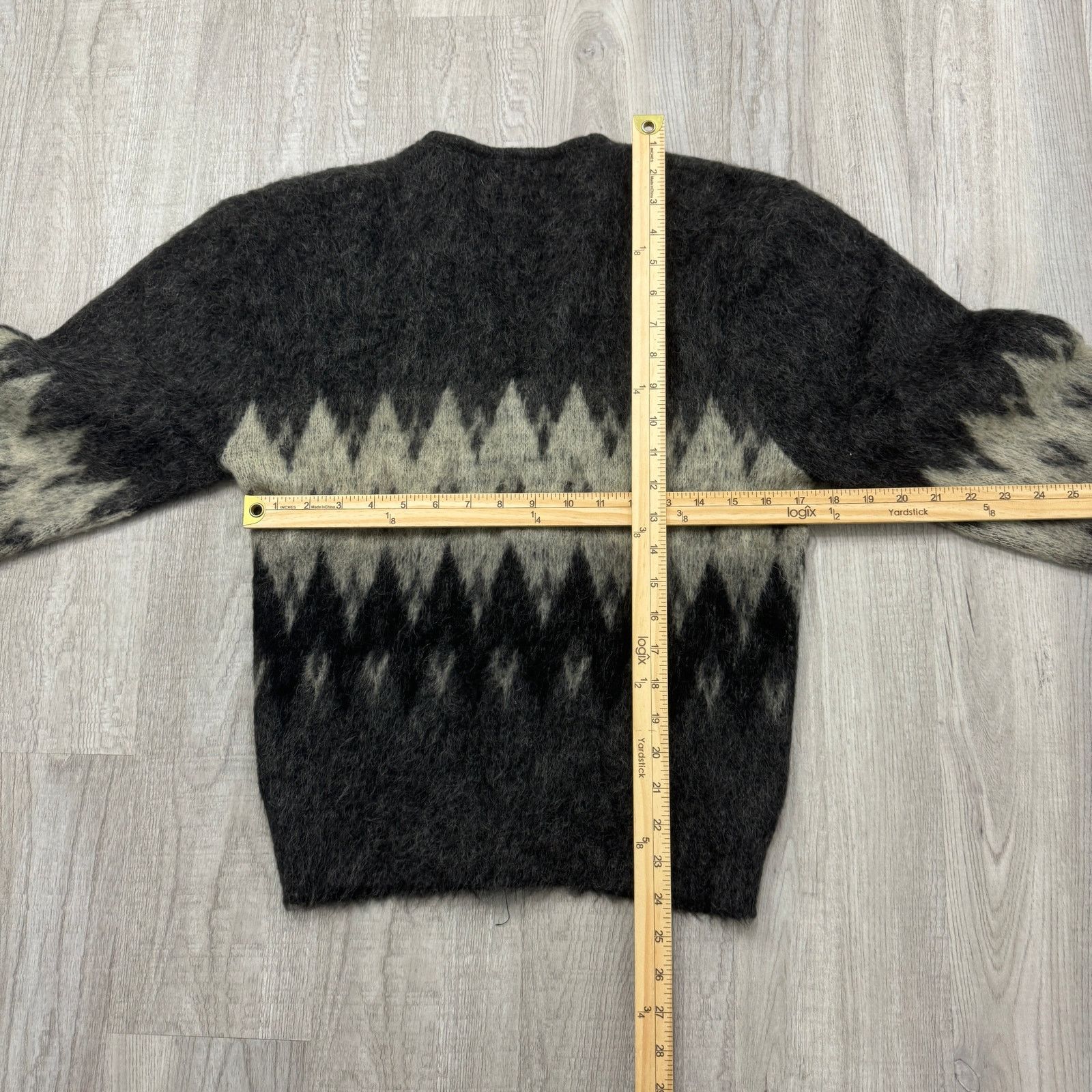 Vintage Vintage Finecraft Mohair Cardigan Sweater Small Gray 60s Size US S / EU 44-46 / 1 - 6 Thumbnail