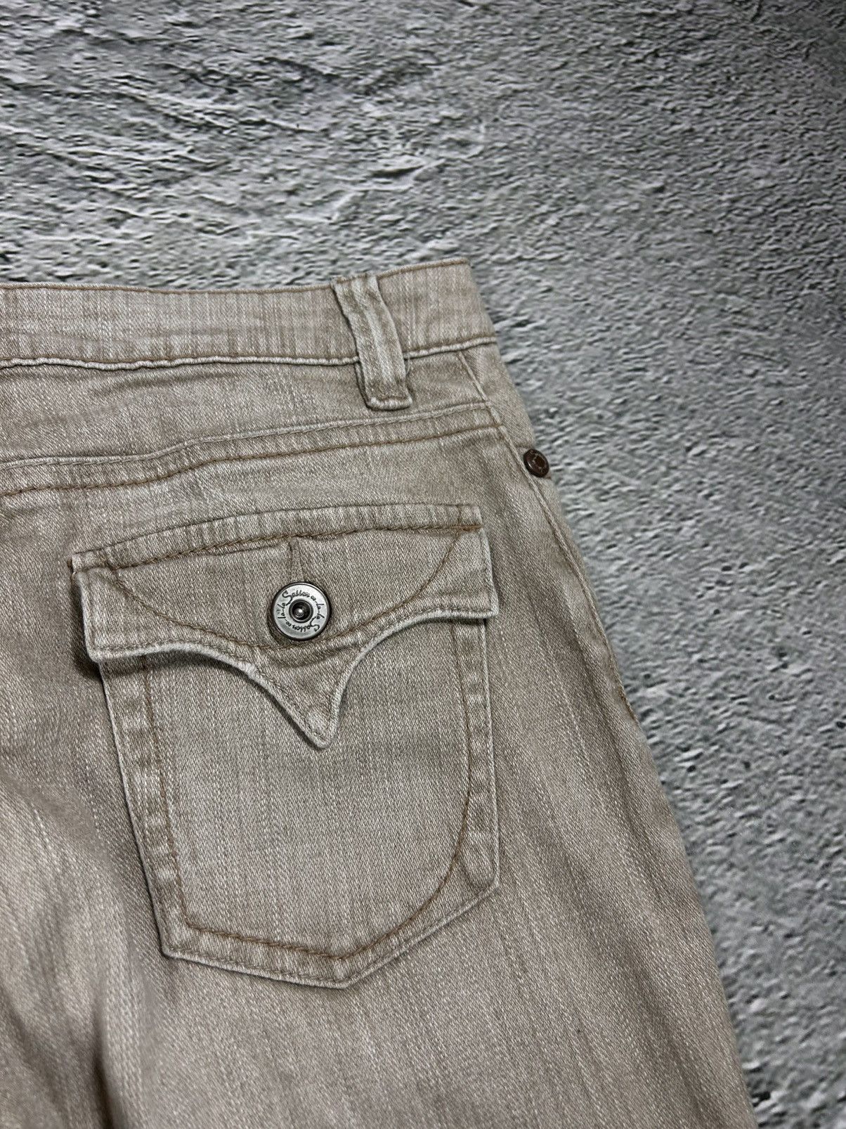 Other Y2K jeans flared beige Japanese Size 28" / US 6 / IT 42 - 2 Thumbnail