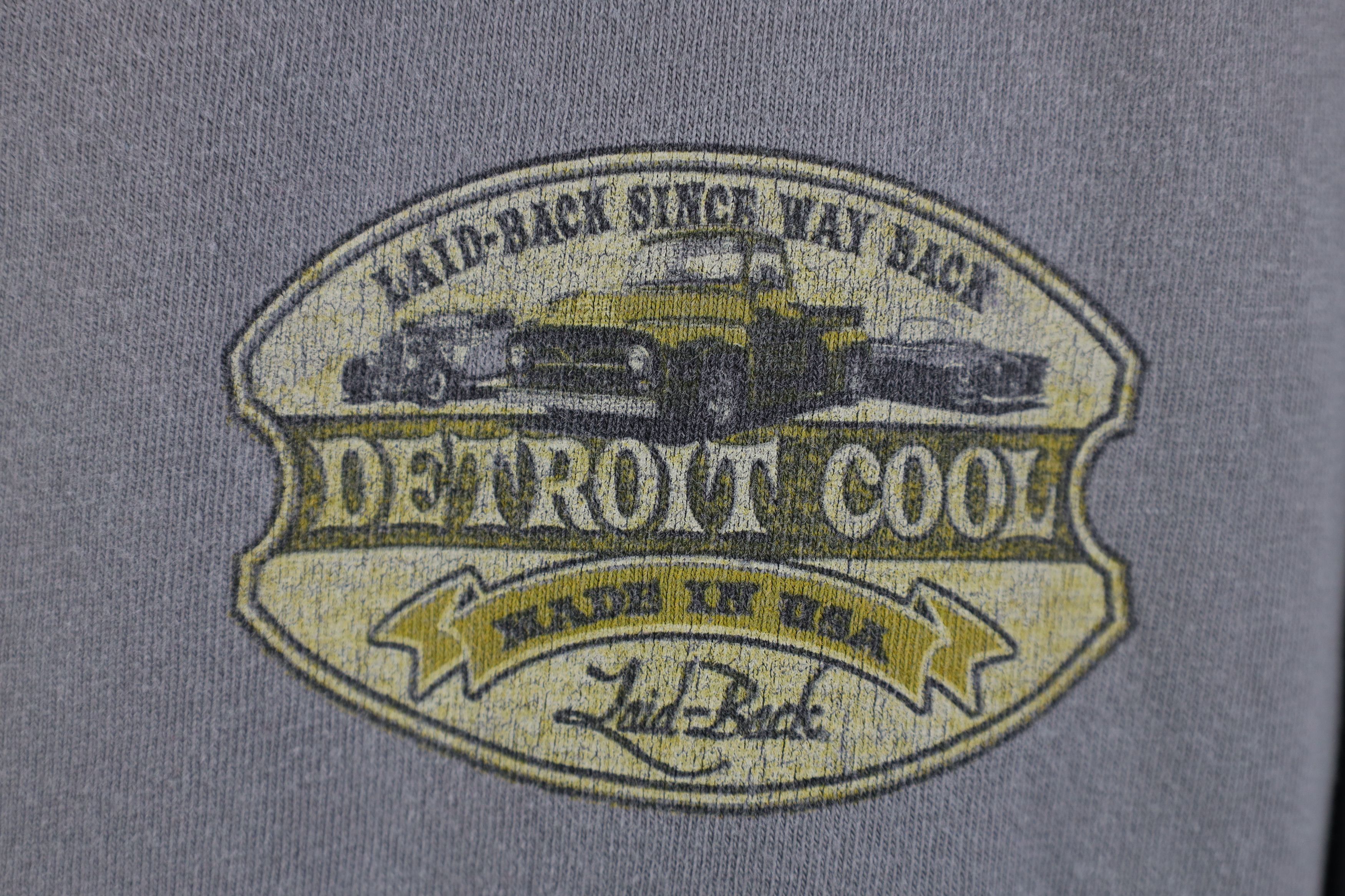 Vintage Vintage Y2K Streetwear Dye Detroit Cool Laid Back T-Shirt Size US XL / EU 56 / 4 - 4 Thumbnail
