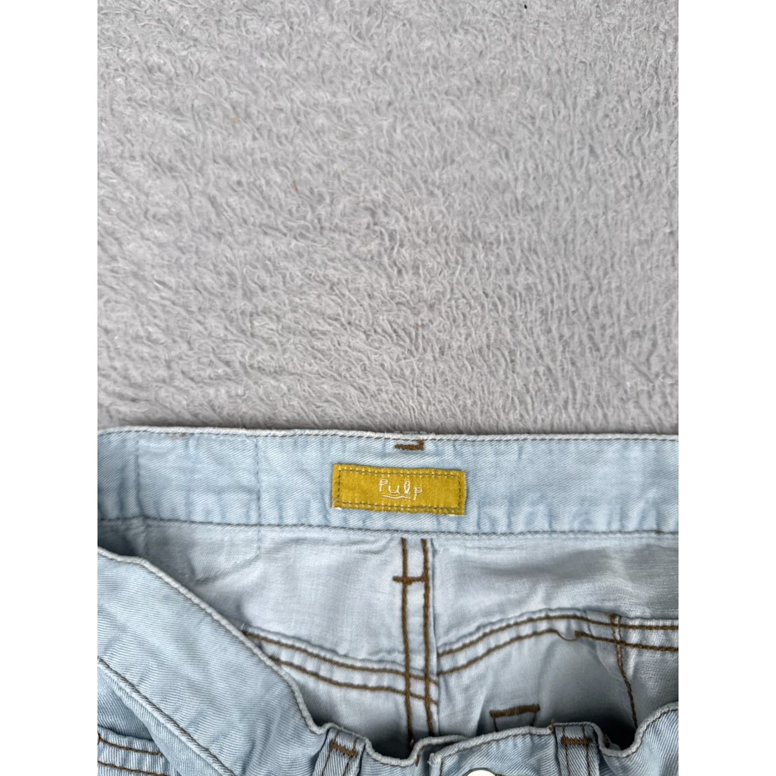 Vintage Vintage Pulp Women’s Wide Leg Jeans 26x31 High Rise Blue Denim 100% Cotton Retro 90s Size 27" / US 4 / IT 40 - 6 Thumbnail