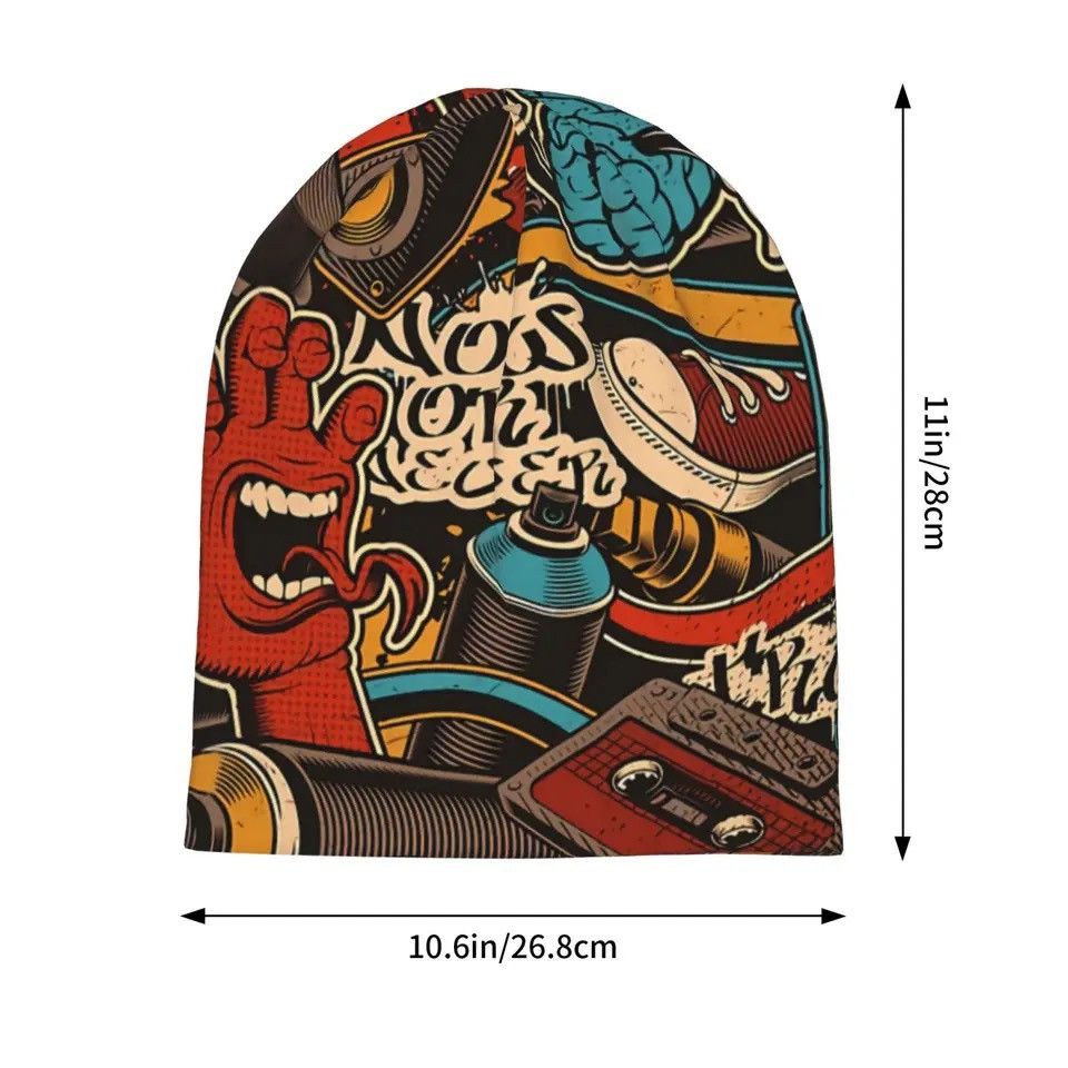 Other Skullies Beanies Caps Urban Pattern Pop Thin Hat Size ONE SIZE - 6 Thumbnail
