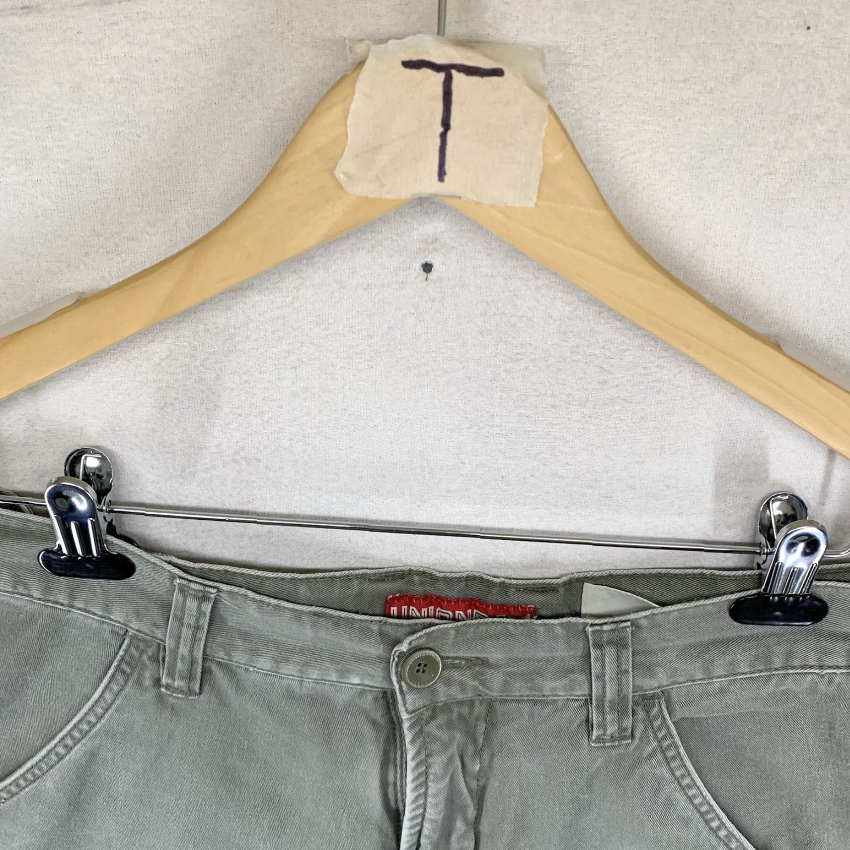 Vintage VINTAGE Union Bay Shorts Men 34 Cargo Cargo Shorts 90s Grunge Skater Wide Leg Green Size US 34 / EU 50 - 4 Thumbnail