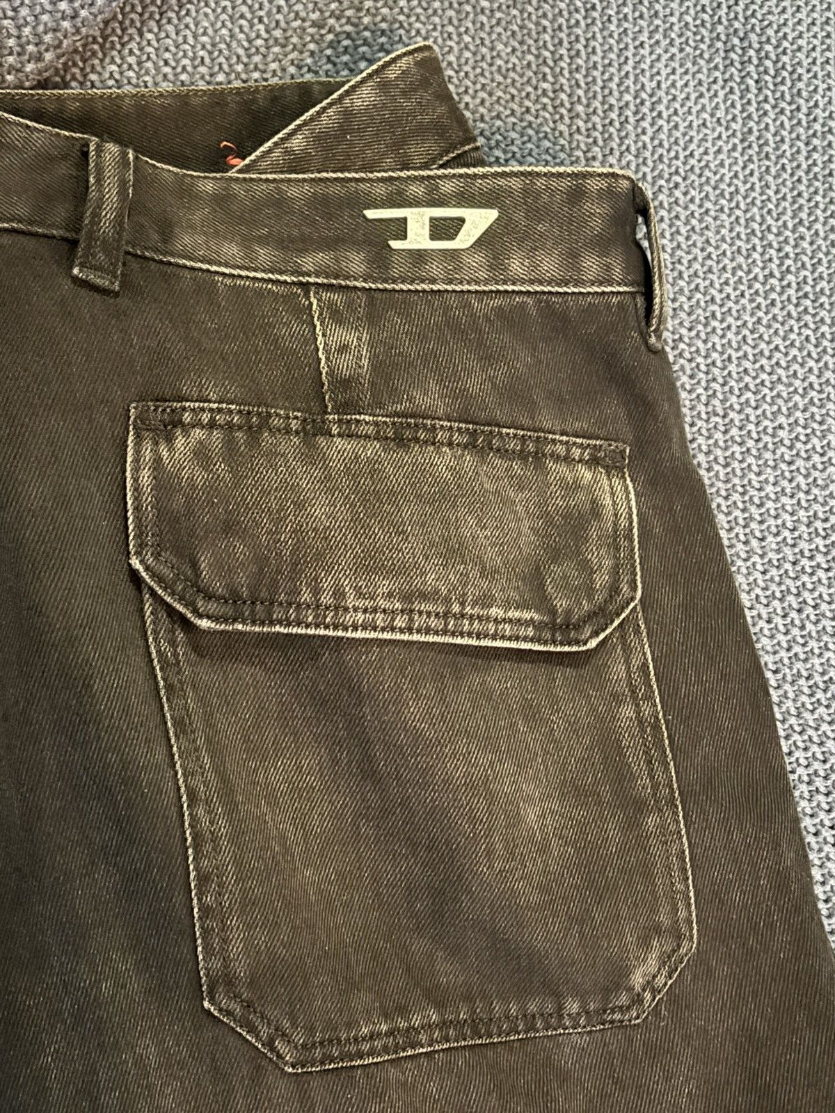 Diesel Diesel D Shift Denim Washed Black Size US 33 - 3 Thumbnail