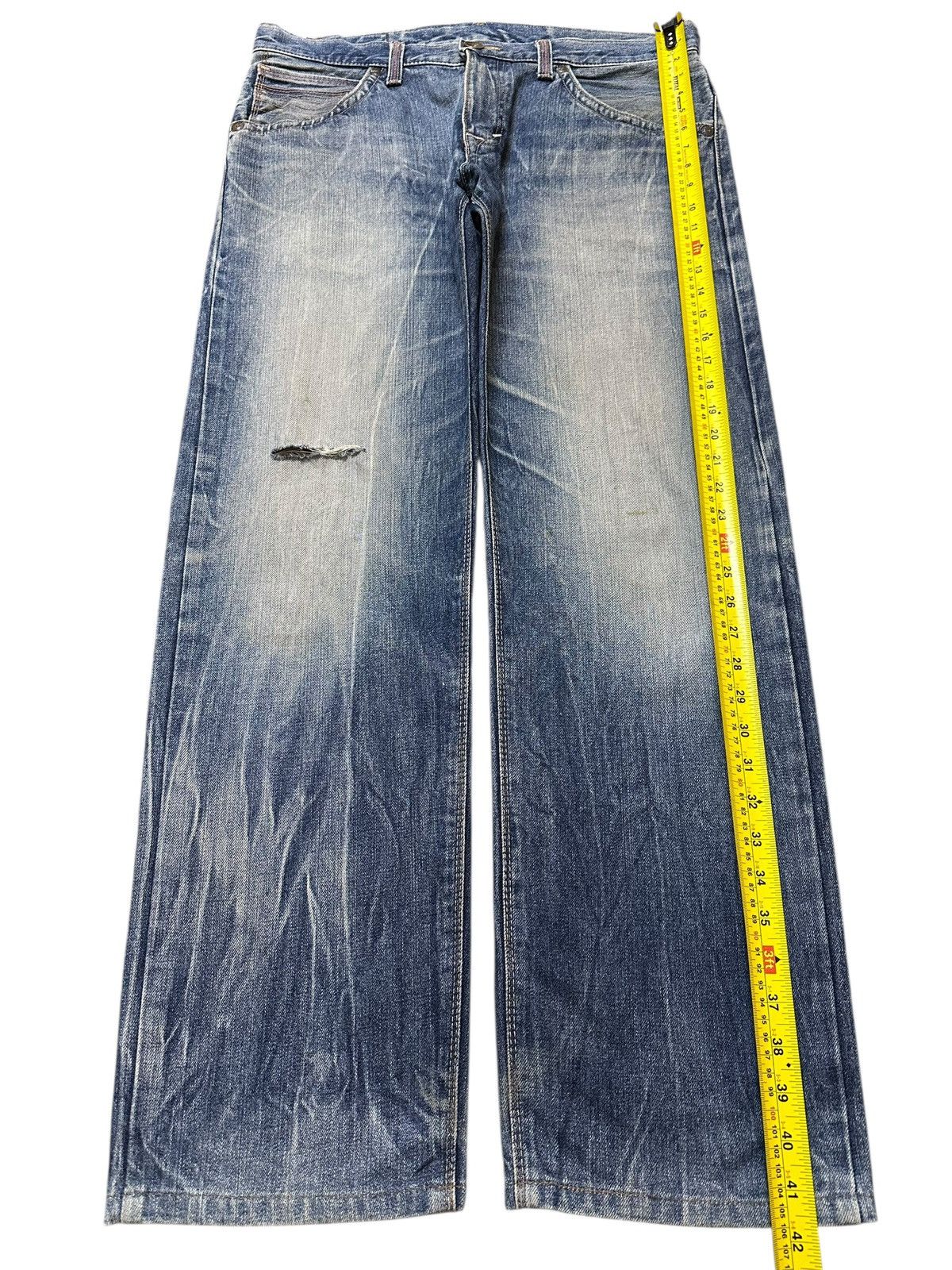 Edwin Edwin XV Exclusive Vintage Blue Thunder Wash Loose Jeans Size US 36 / EU 52 - 13 Thumbnail