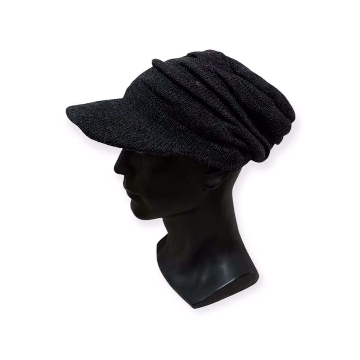 Japanese Brand Plain Visor Beanie Hat
