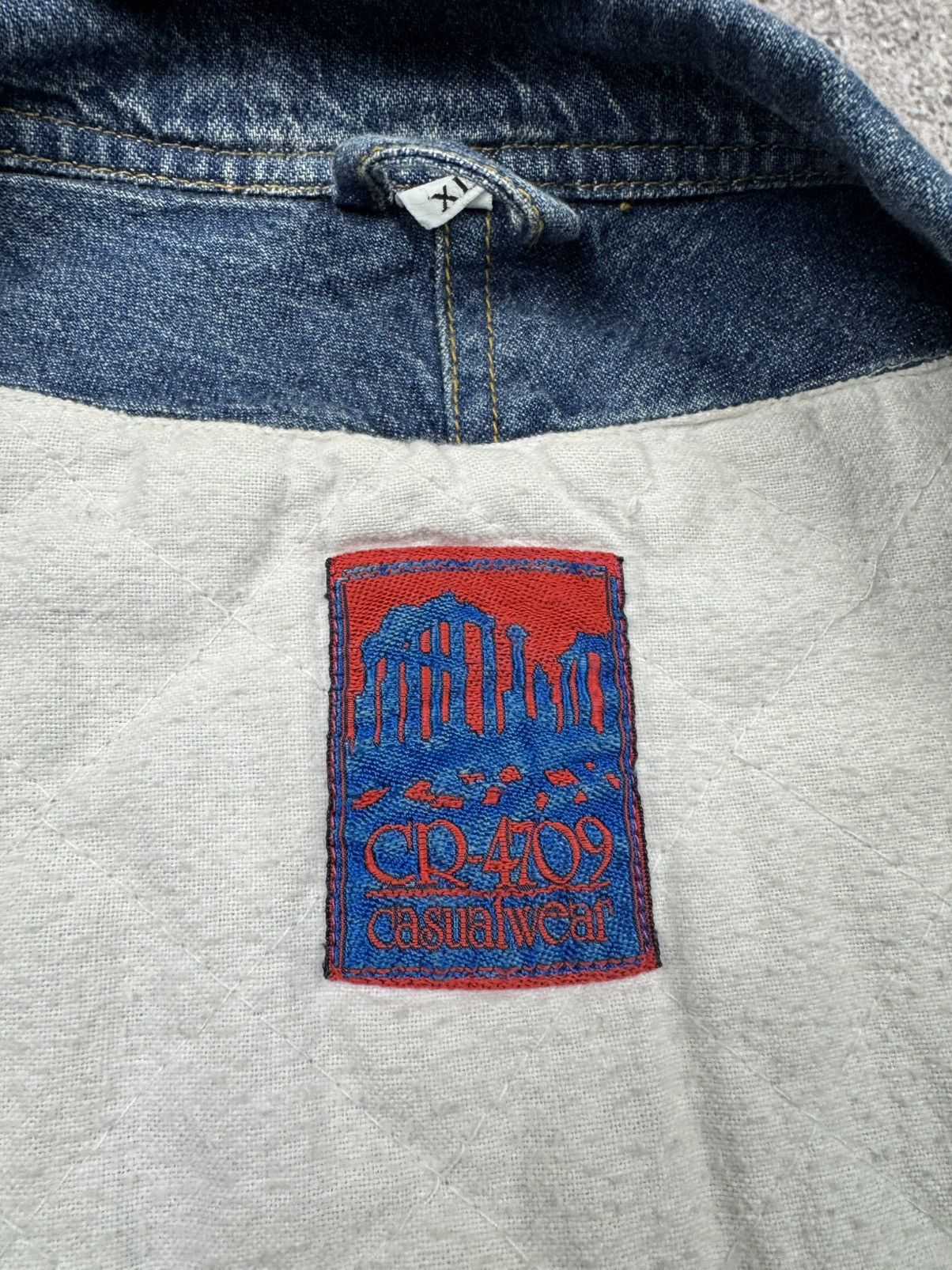 Japanese Brand Vintage Denim Japanesse Bomber Jacket/Vest Pilot Baby Y2K Size US XL / EU 56 / 4 - 8 Thumbnail