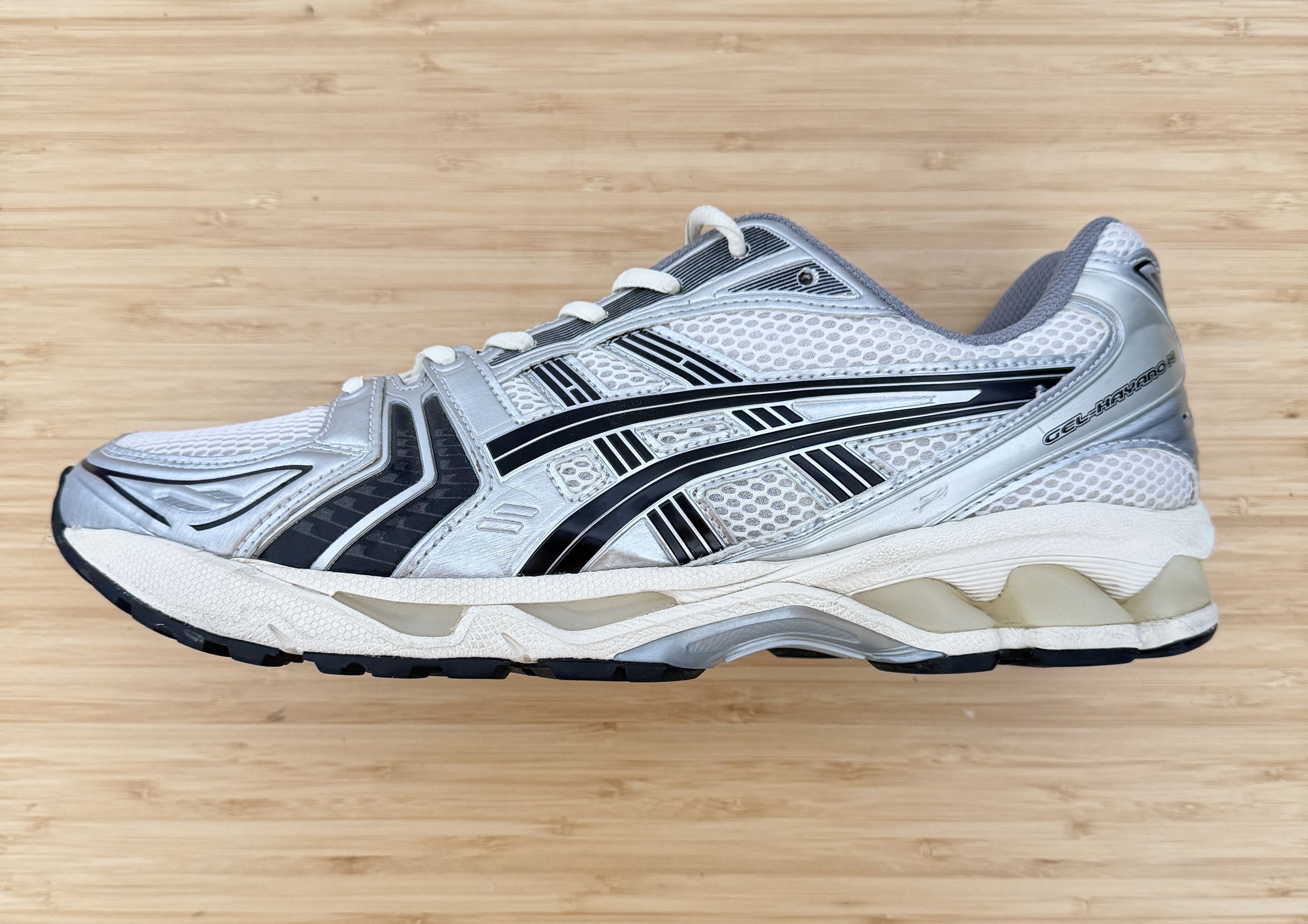 rare ASICS x JJJJound Gel-Kayano 14 Silver White Black Sz 13