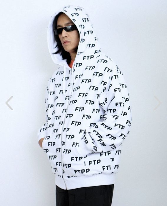 White ftp outlet hoodie