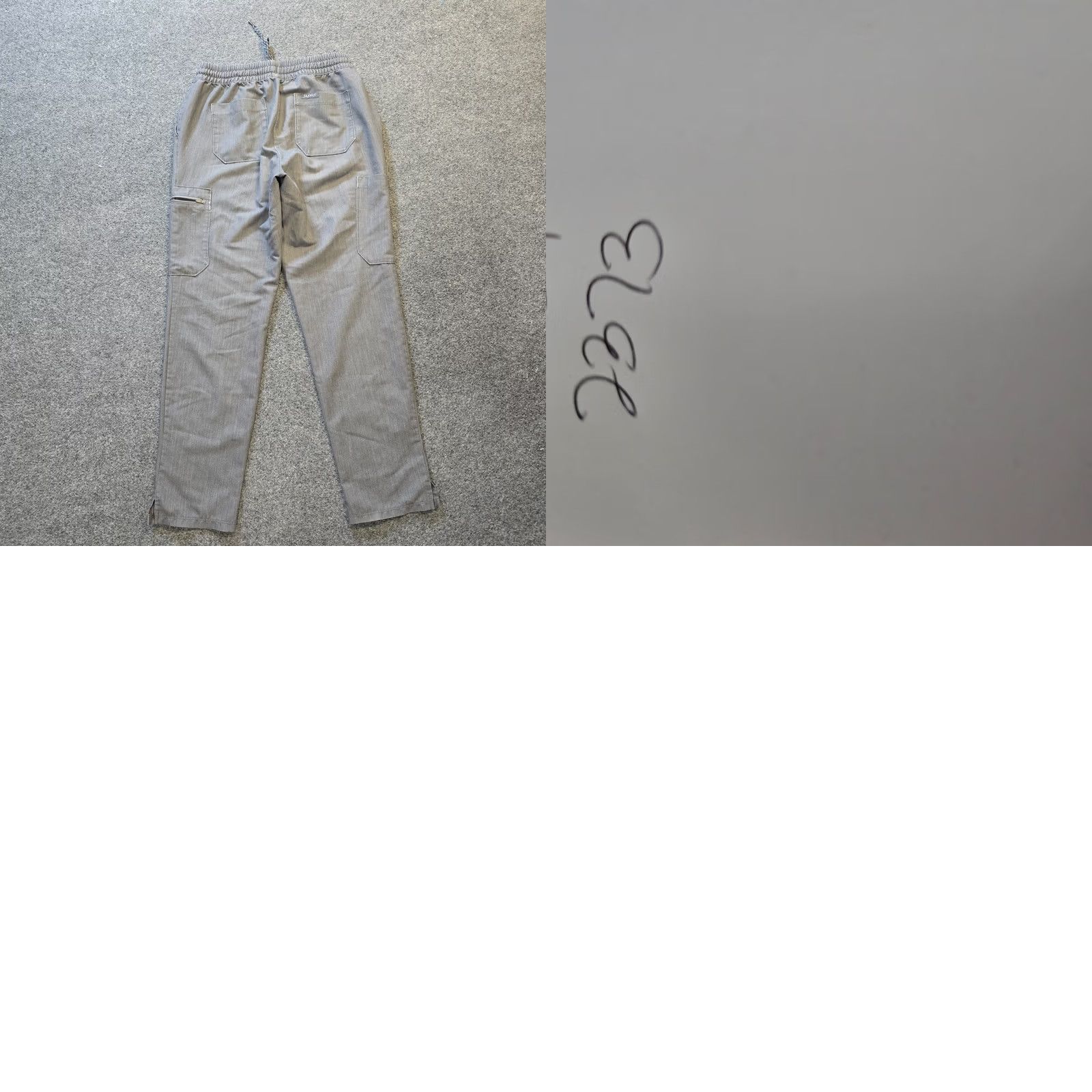 Vintage Jaanuu Pants Women Size Medium Gray Pull On Pocket Nursing Medical Lab Comfort Size 32" / US 10 / IT 46 - 8 Thumbnail