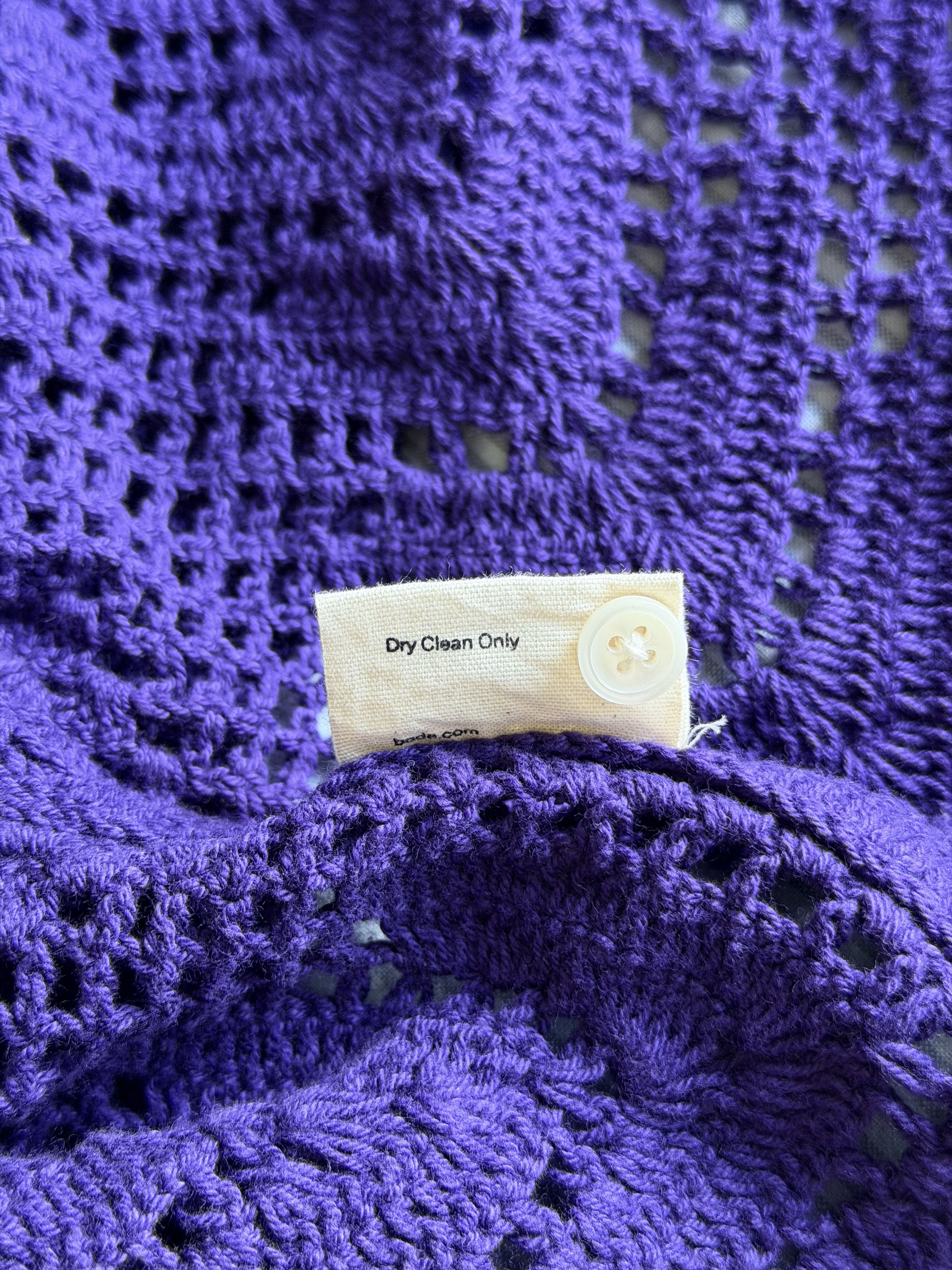 Bode Bode Crochet Overshirt in Purple Size US XXL / EU 58 / 5 - 8 Thumbnail
