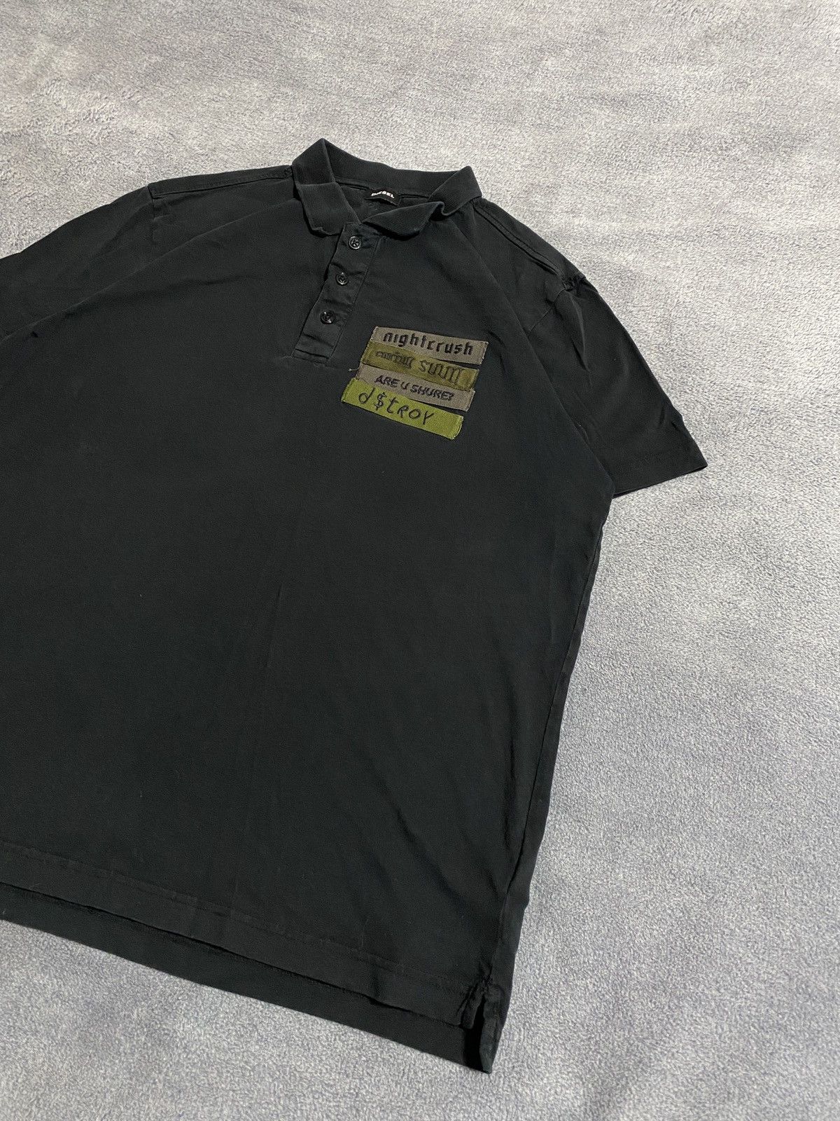 Diesel Distressed Diesel vintage T shirt rugby polo Y2k Size US M / EU 48-50 / 2 - 3 Thumbnail