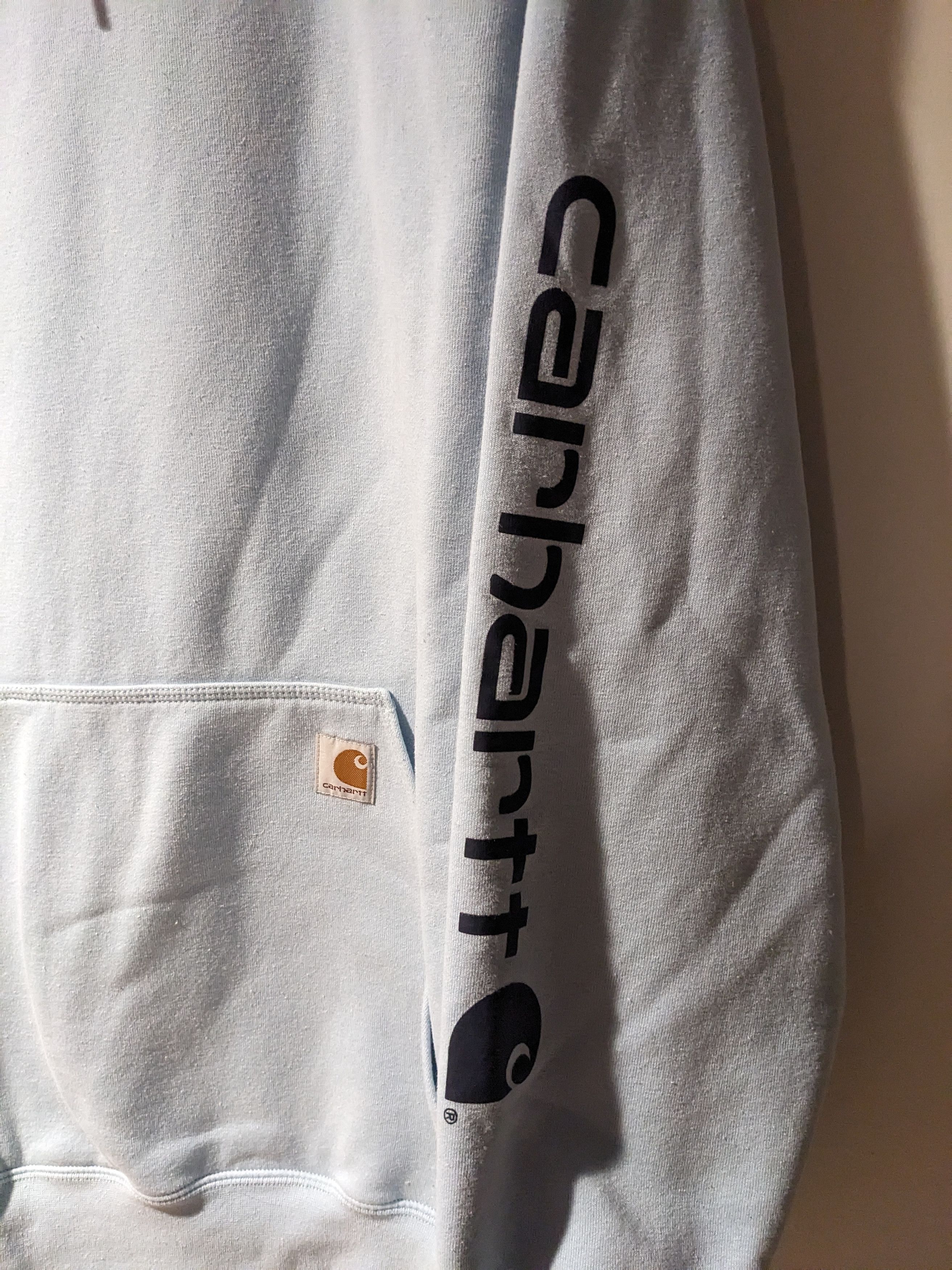 Carhartt × Designer Carhartt Essential Blank Loose Fit Blue X-Large Hoodie Size US XL / EU 56 / 4 - 3 Thumbnail