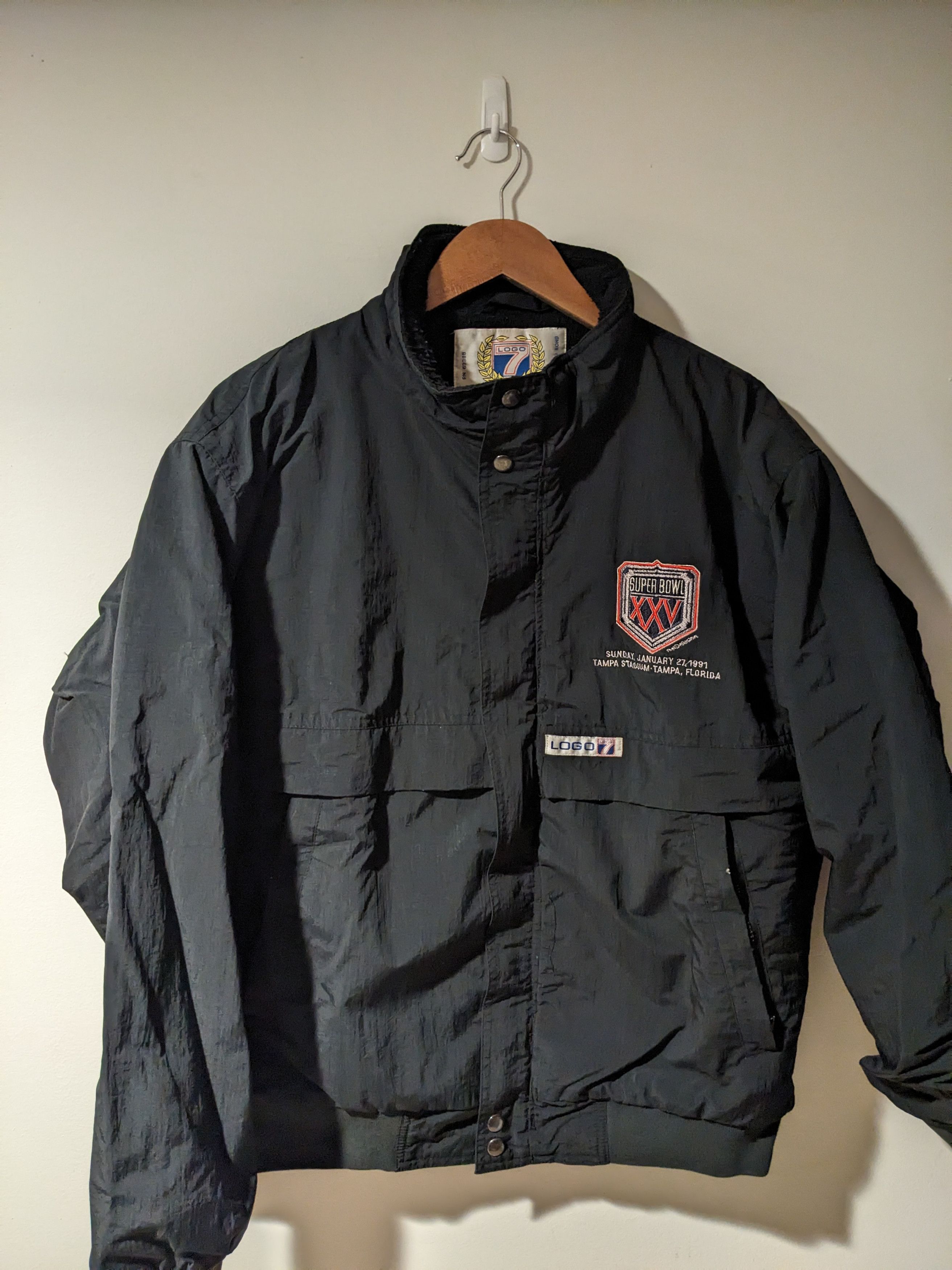 NFL × Vintage Vintage 1991 Super Bowl XXV Tampa Florida Logo 7 Jacket Size US L / EU 52-54 / 3 - 1 Thumbnail