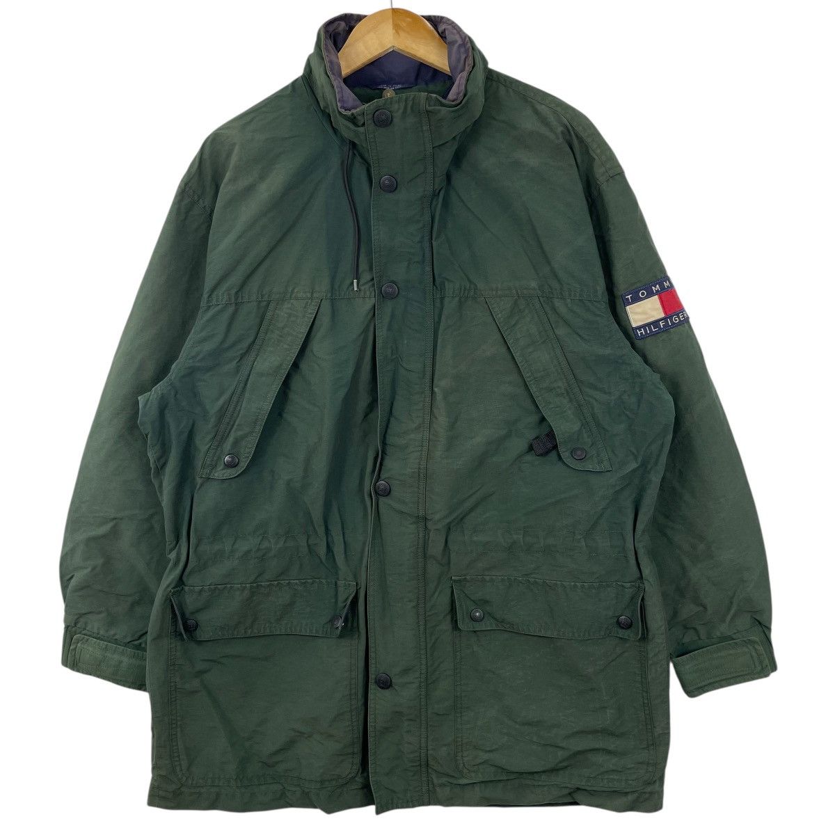Tommy Hilfiger Vintage Tommy Hilfiger Fishtail Parka Jacket Size US L / EU 52-54 / 3 - 2 Thumbnail