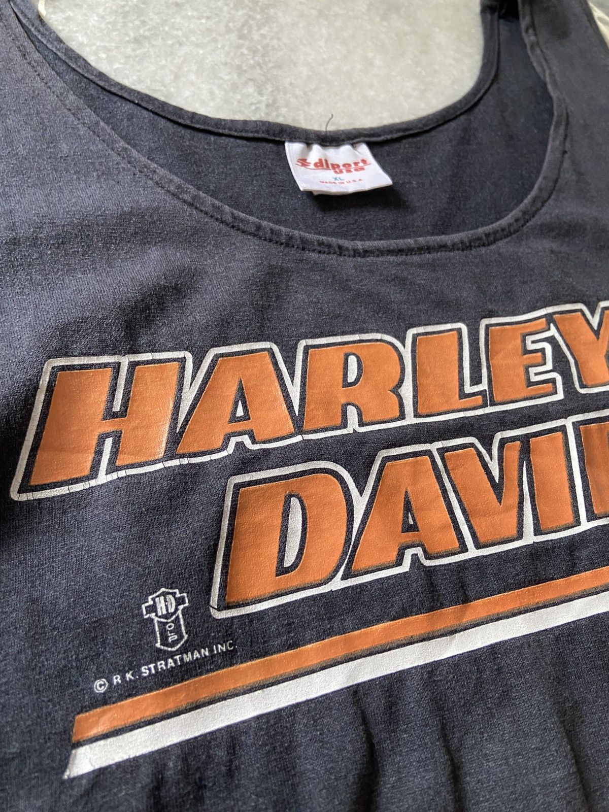 Harley Davidson Vintage 90s Harley Davidson Racing Tank Top Shirt Size US L / EU 52-54 / 3 - 6 Thumbnail