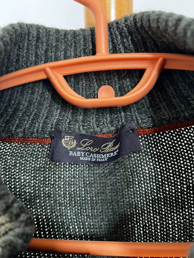 Loro Piana LORO PIANA Green babycashmere sweater coat Size US L / EU 52-54 / 3 - 3 Thumbnail
