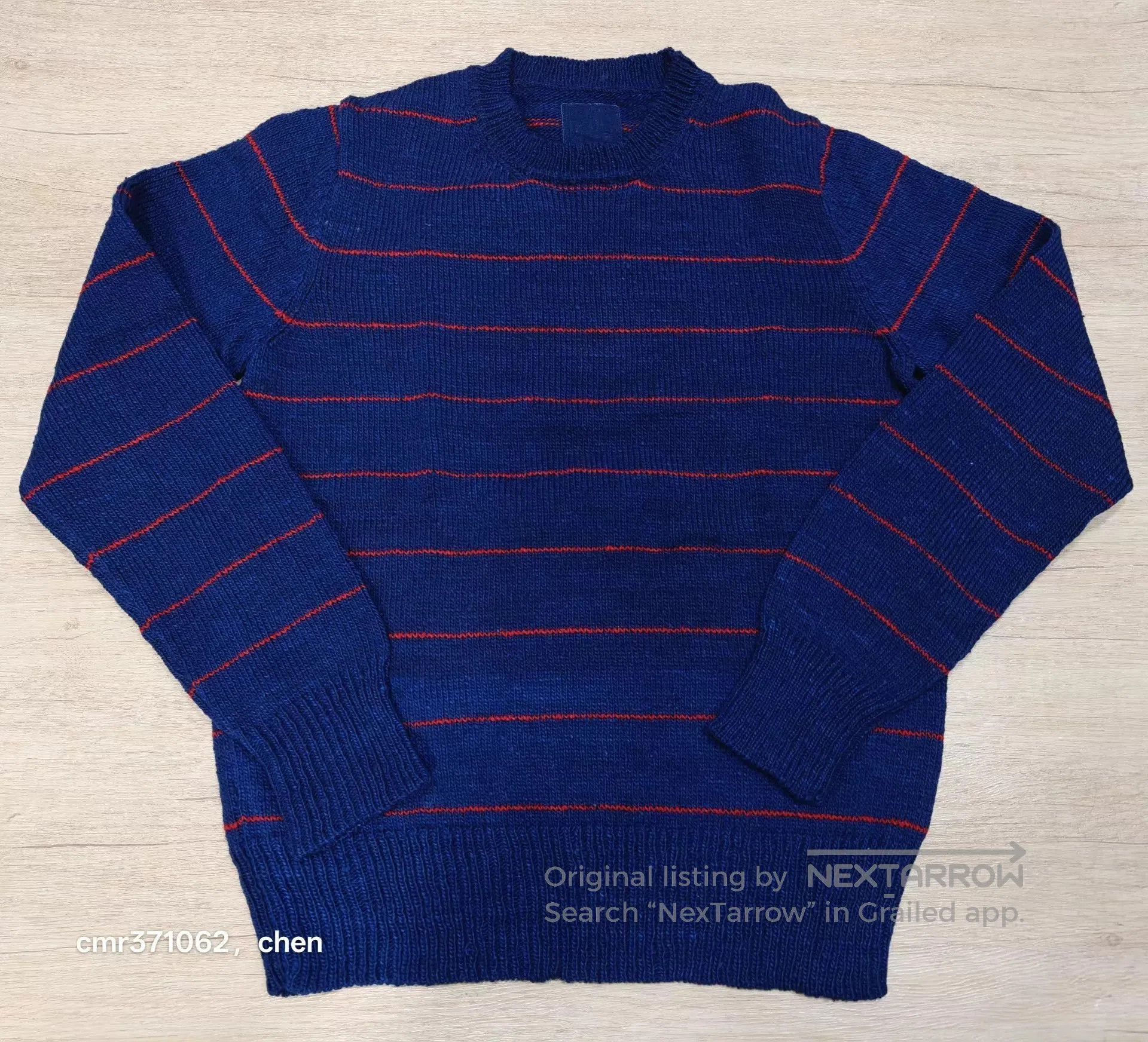 Visvim Blue Striped Long Sleeve Sweater Size M. Size US M / EU 48-50 / 2 - 1 Thumbnail