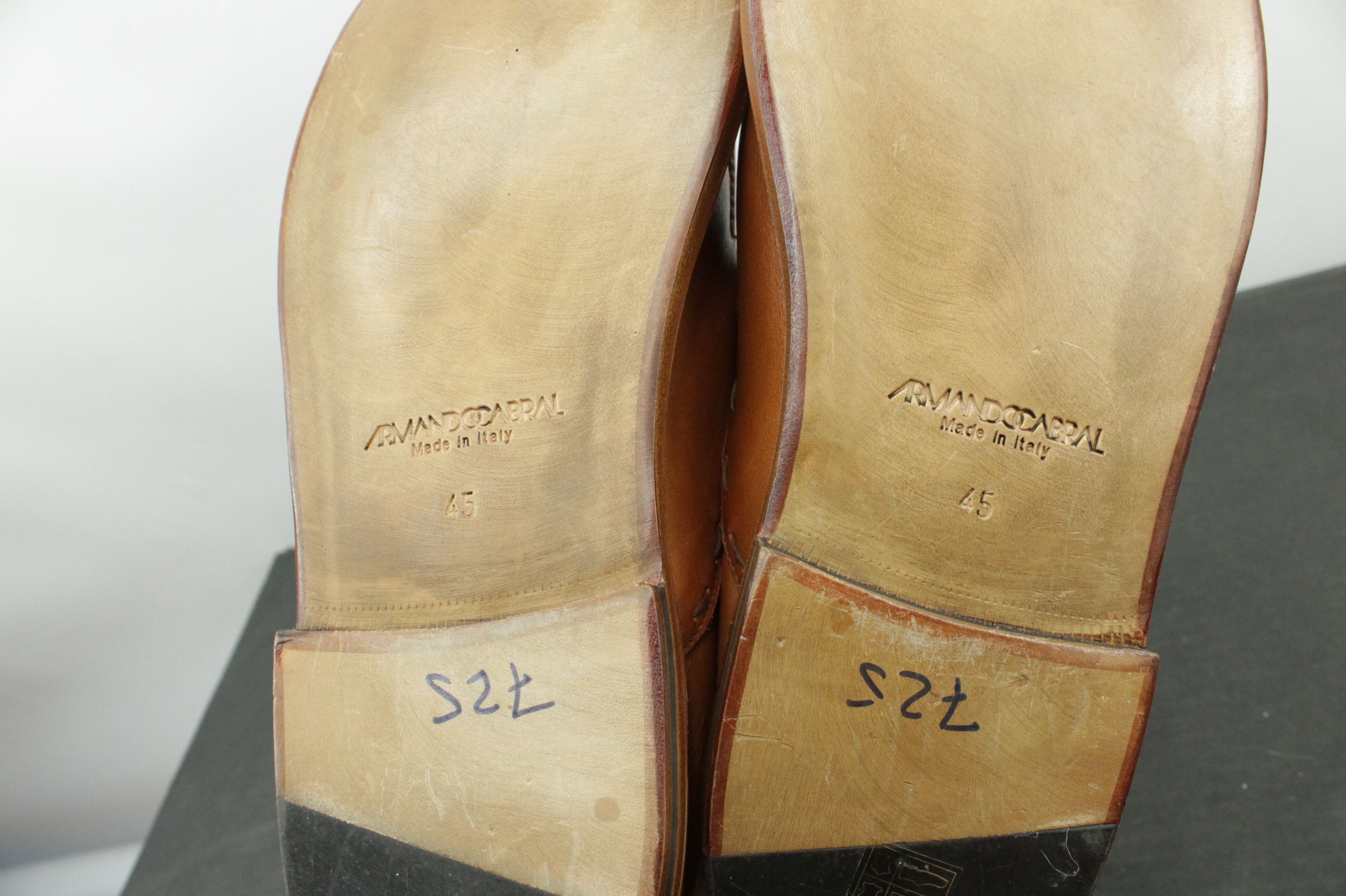Armando Cabral Armando Cabral Brown Leather Leonard Derby Shoes Size US 12 / EU 45 - 13 Thumbnail