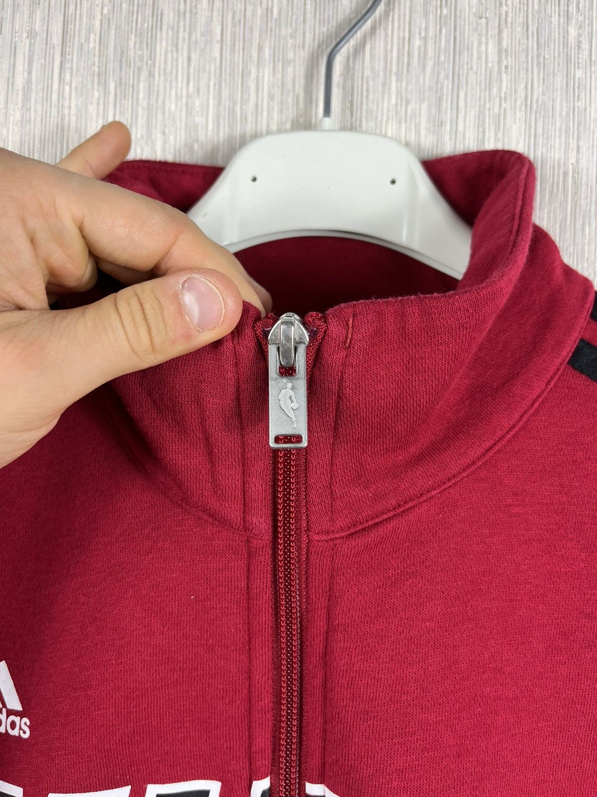Adidas Vintage Sample Adidas Miami Heat track y2k zip hoodie bloke Size US M / EU 48-50 / 2 - 13 Thumbnail