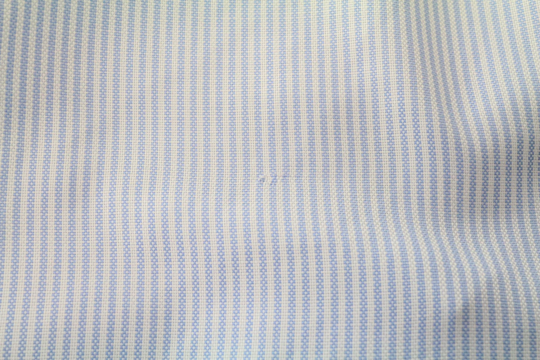 Suitsupply 37/14 1/2 Extra Slim Blue Cotton Striped Shirt 79369 Size 38R - 8 Thumbnail
