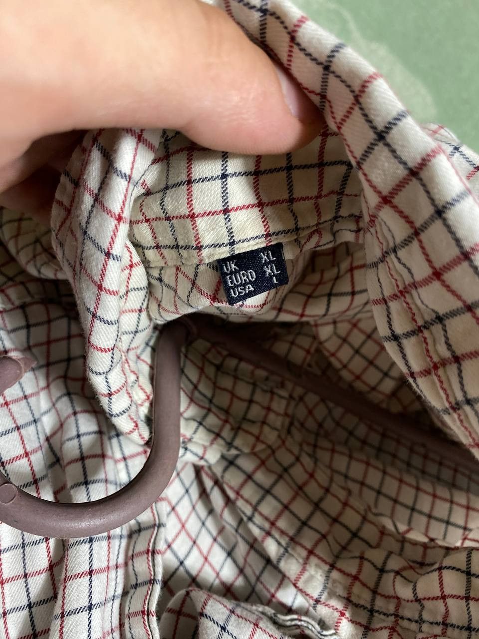 Barbour × Vintage Vintage Mens Shirt Long Sleeve Barbour Tailored fit Size US L / EU 52-54 / 3 - 3 Thumbnail