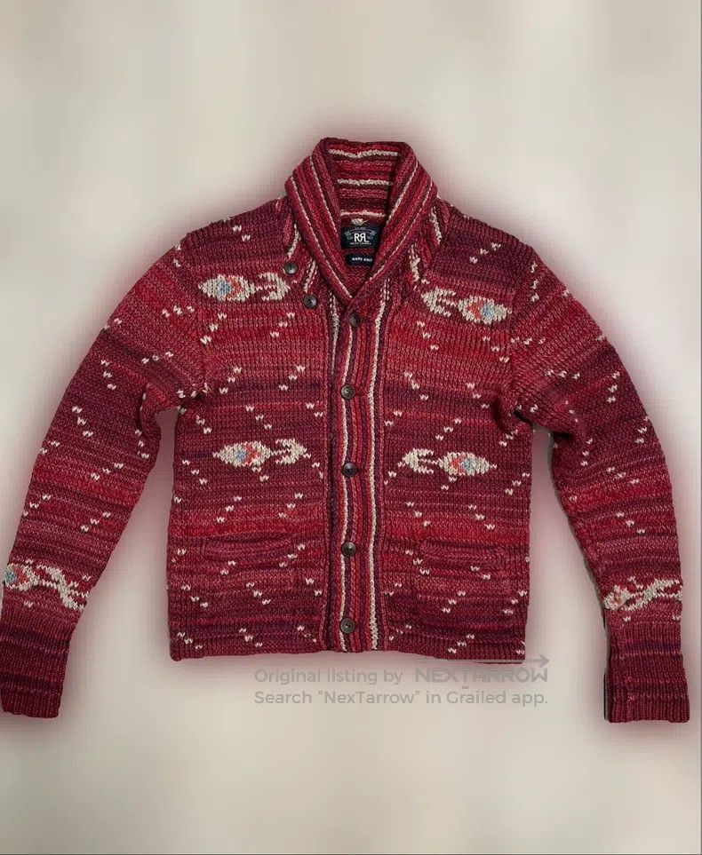 RRL Ralph Lauren RRL Ralph Lauren Ethnic hand-woven sweater cardigan Size US S / EU 44-46 / 1 - 1 Thumbnail
