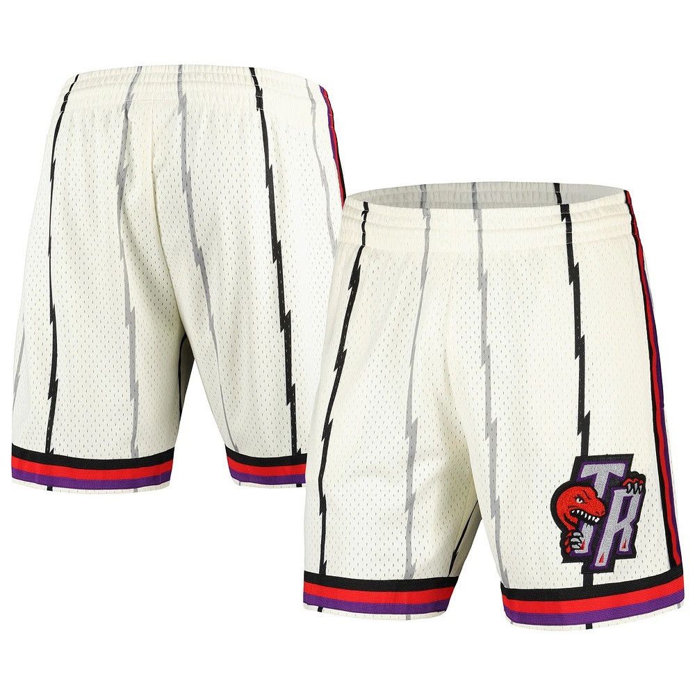 Mitchell & Ness Mitchell & Ness Cream Toronto Raptors Swingman Shorts Size US 38 / EU 54 - 1 Thumbnail