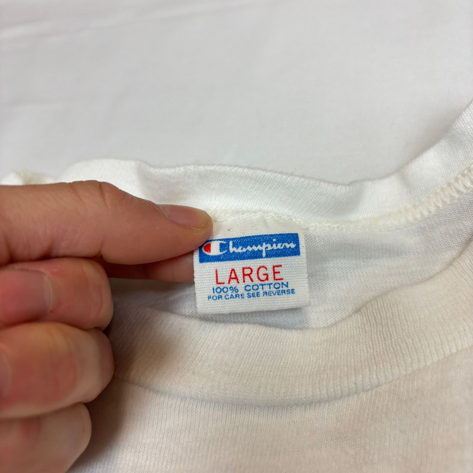 Champion Vintage 70s Champion Blue Bar Tee Shirt Men's L Size US L / EU 52-54 / 3 - 6 Thumbnail