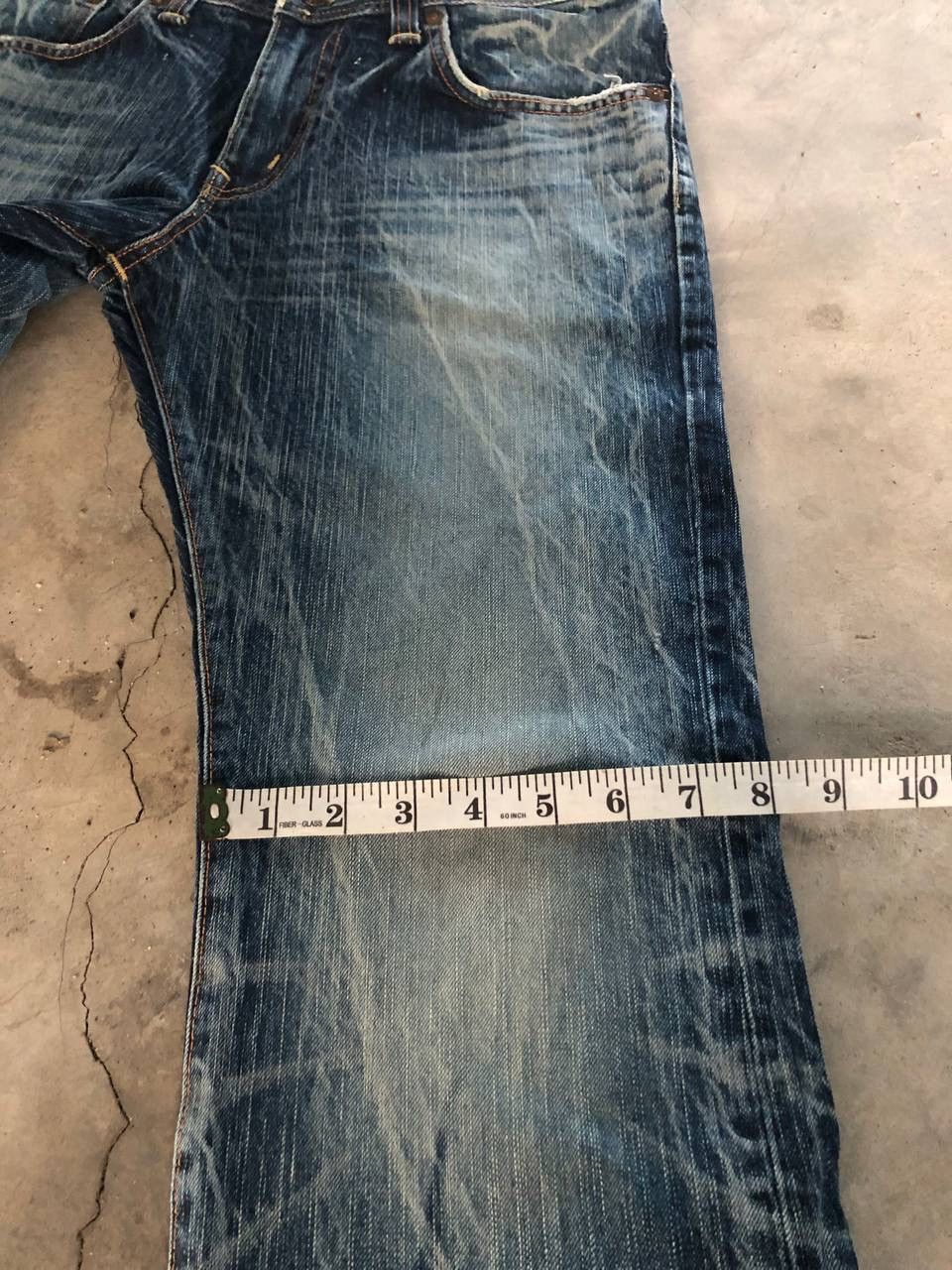 Edwin Vintage Edwin Flare Made In Japan Crazy Art Size 31" - 8 Thumbnail