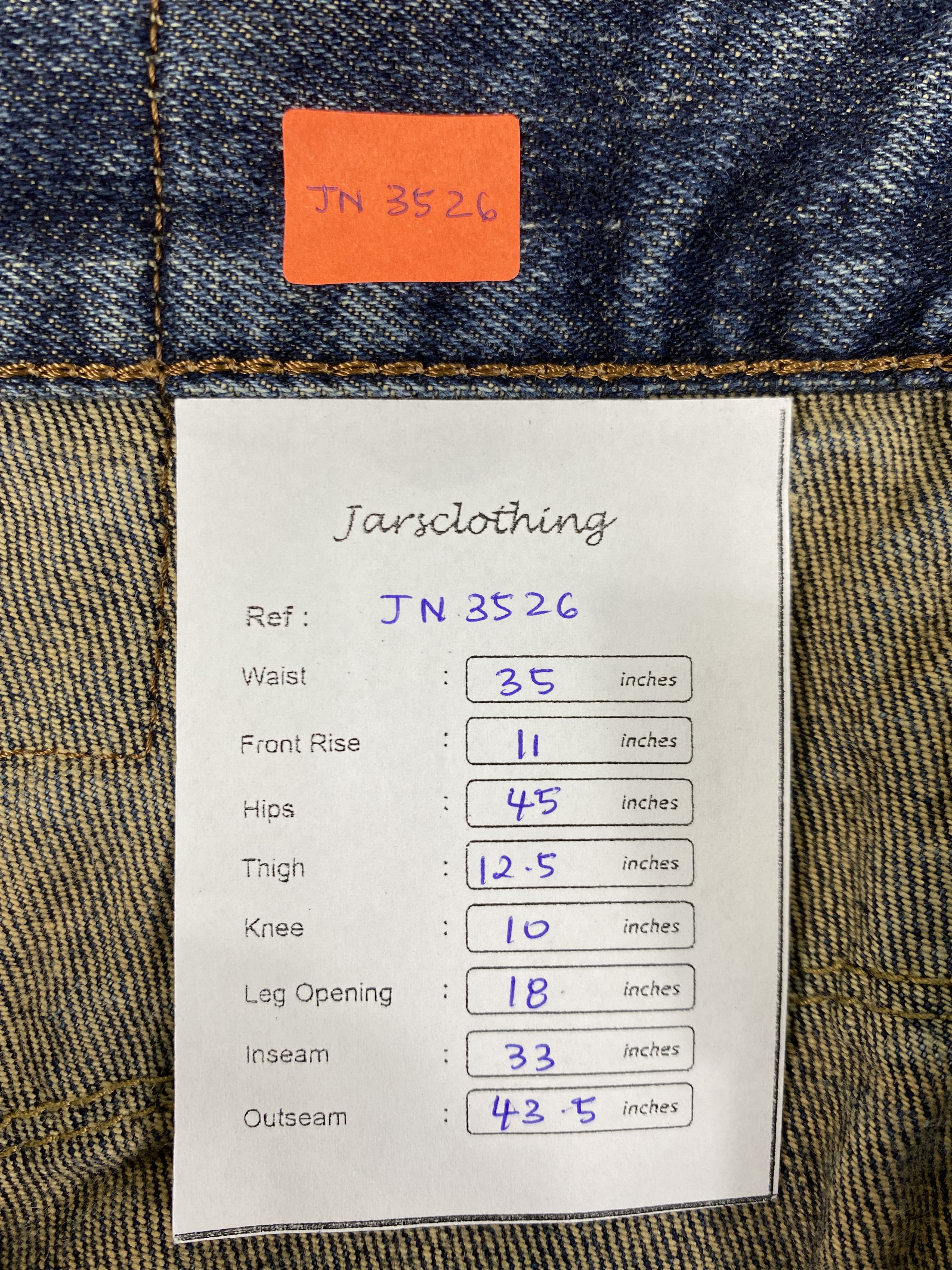 Beauty Beast EDWIN XV FADED JEANS RUSTY MUDWASH DENIM PANT 35x33- JN3526 Size US 35 - 8 Thumbnail