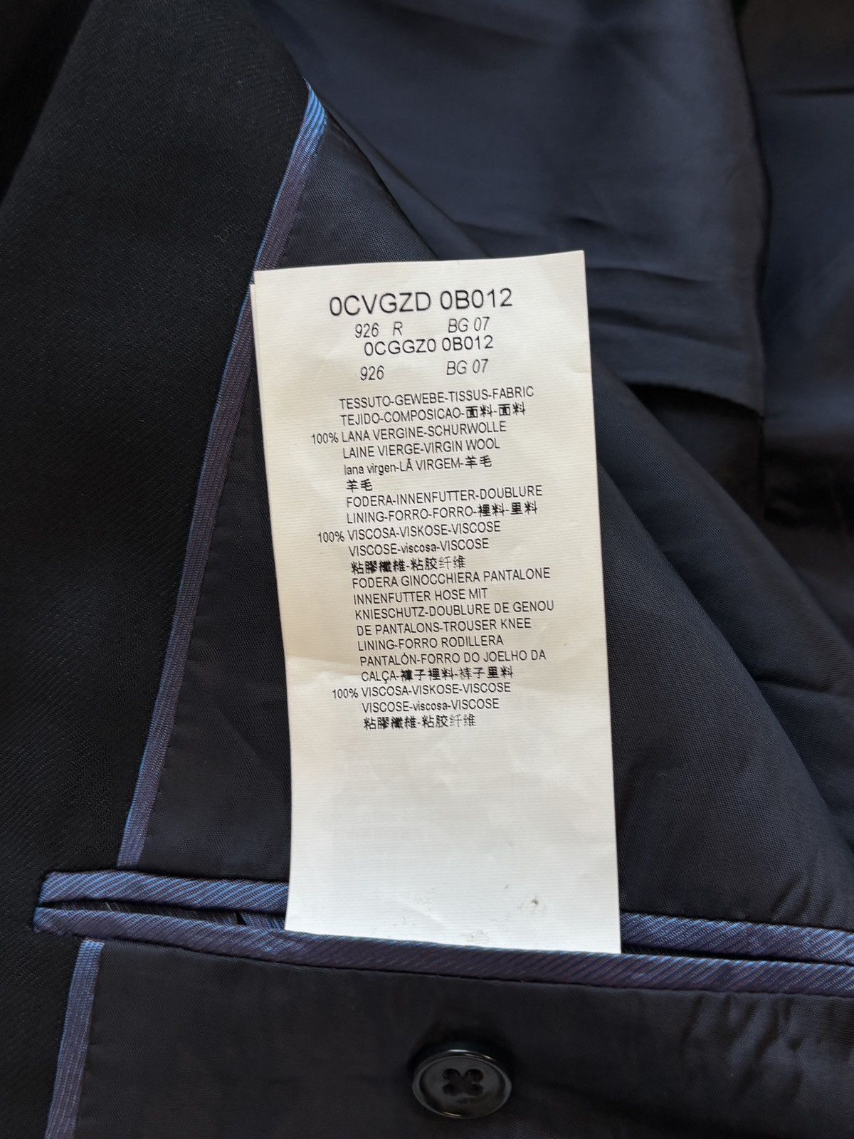 Armani Collezioni Armani Suit G-Line Wool Two Piece 2pc EU 52 Trousers Jacket Size 36S - 13 Thumbnail
