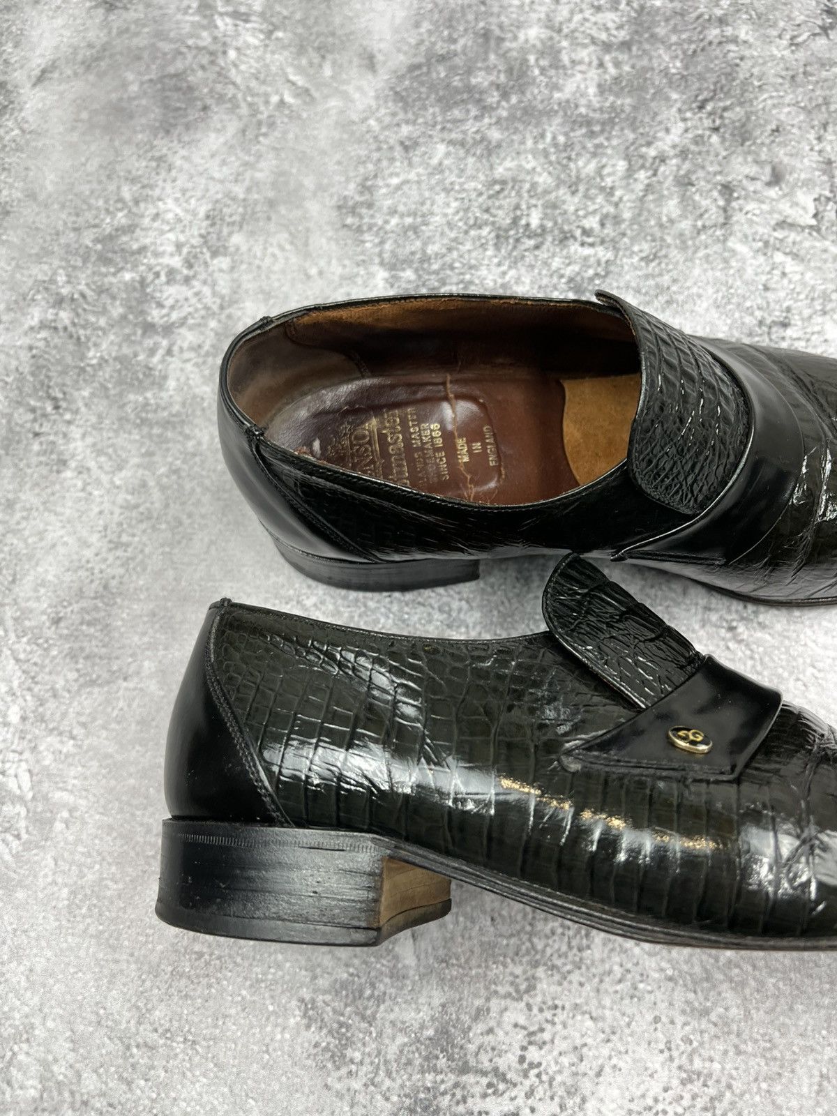 Grenson Grenson Mens Black Classic Shoes Leather Size US 9 / EU 42 - 2 Thumbnail