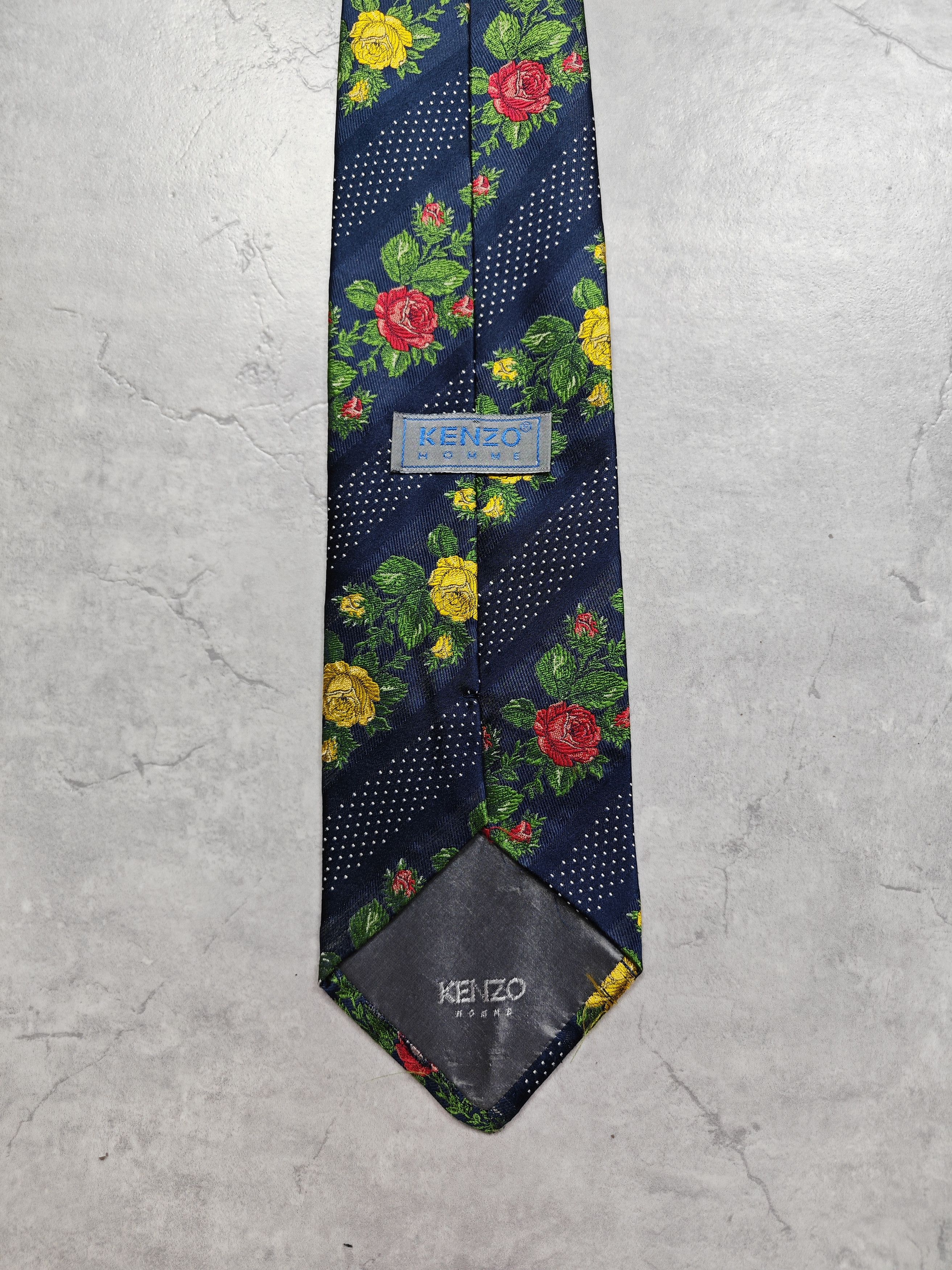 Kenzo Kenzo Vintage Silk Tie Size ONE SIZE - 3 Thumbnail