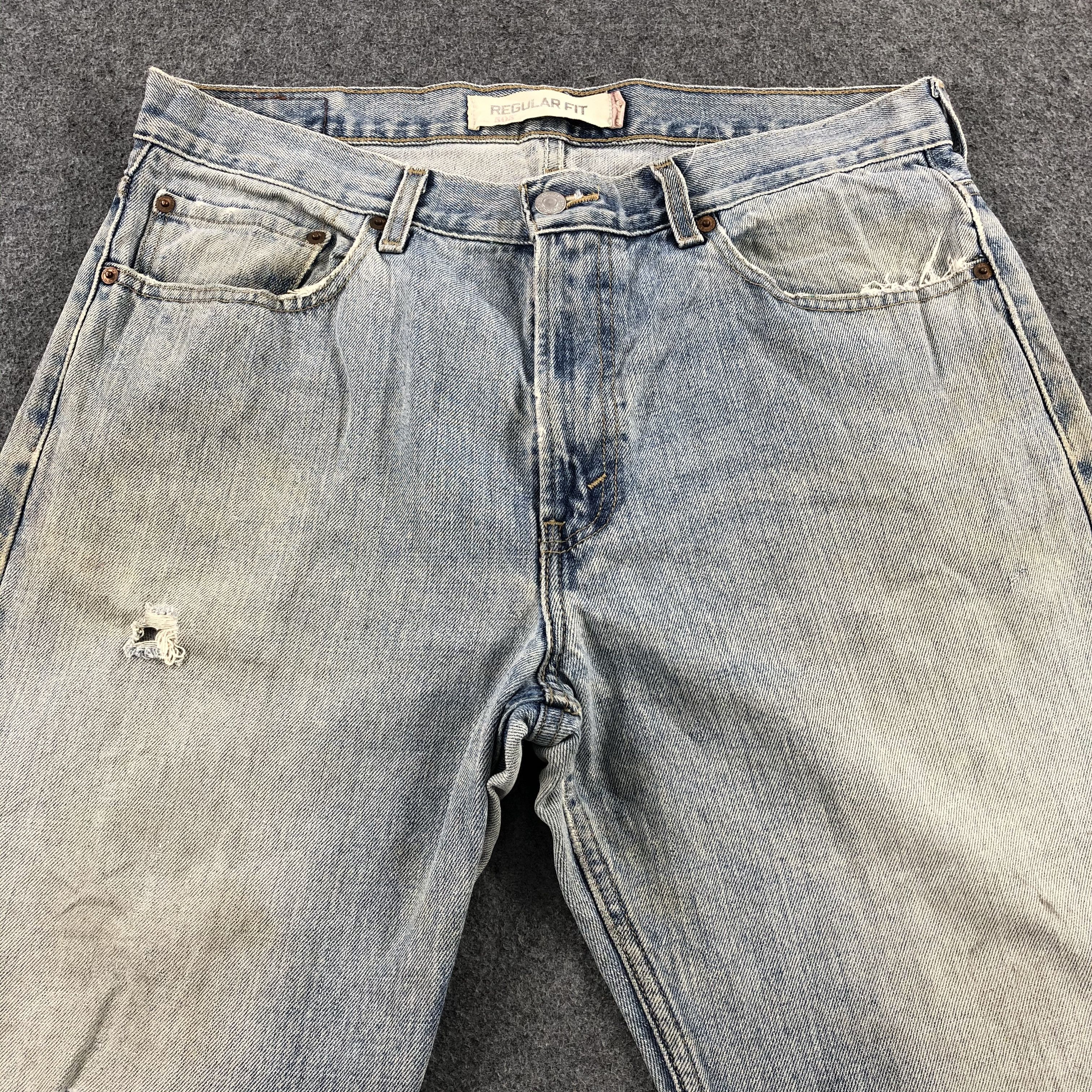 Levi's Vintage Light Wash Levis 505 Jeans-JM1996 Size US 36 / EU 52 - 3 Thumbnail