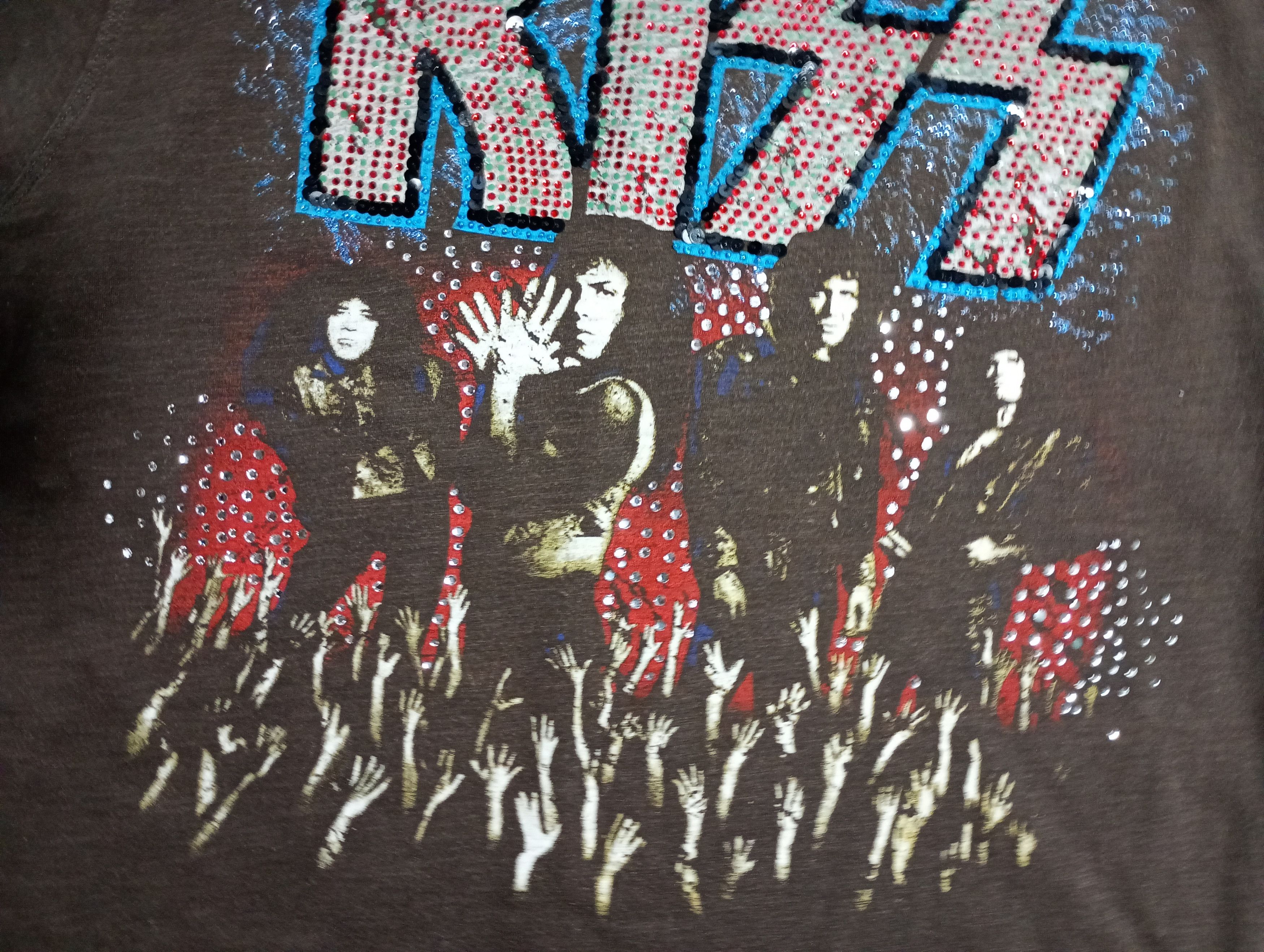 Band Tees × KISS × Ringspun Kiss Ringspun T-Shirt Y2K Vintage Size US L / EU 52-54 / 3 - 7 Thumbnail